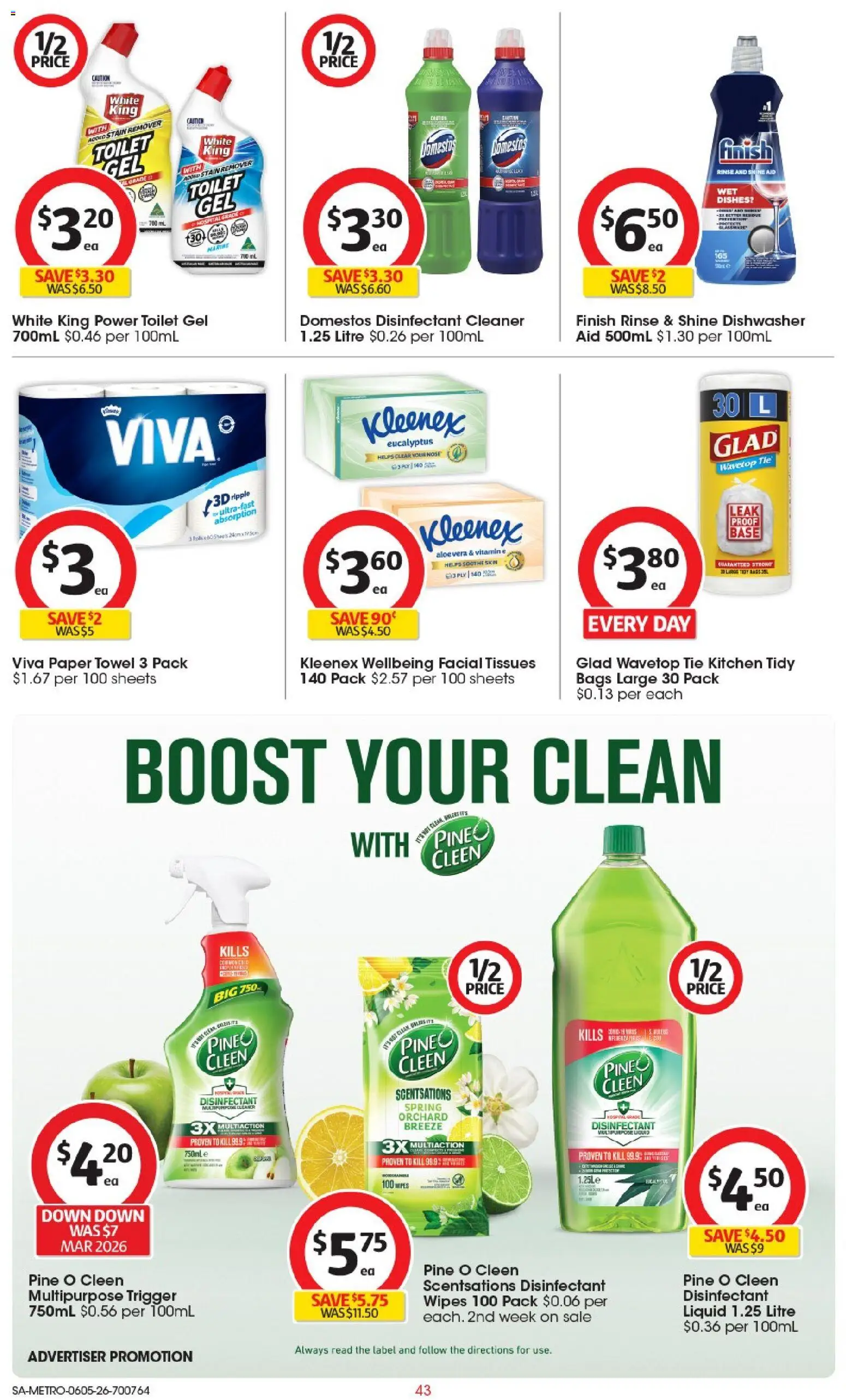 Coles catalogue - valid from 06.05.2026 | Page: 44 | Products: Toilet, Multipurpose, Dishwasher, Tissues
