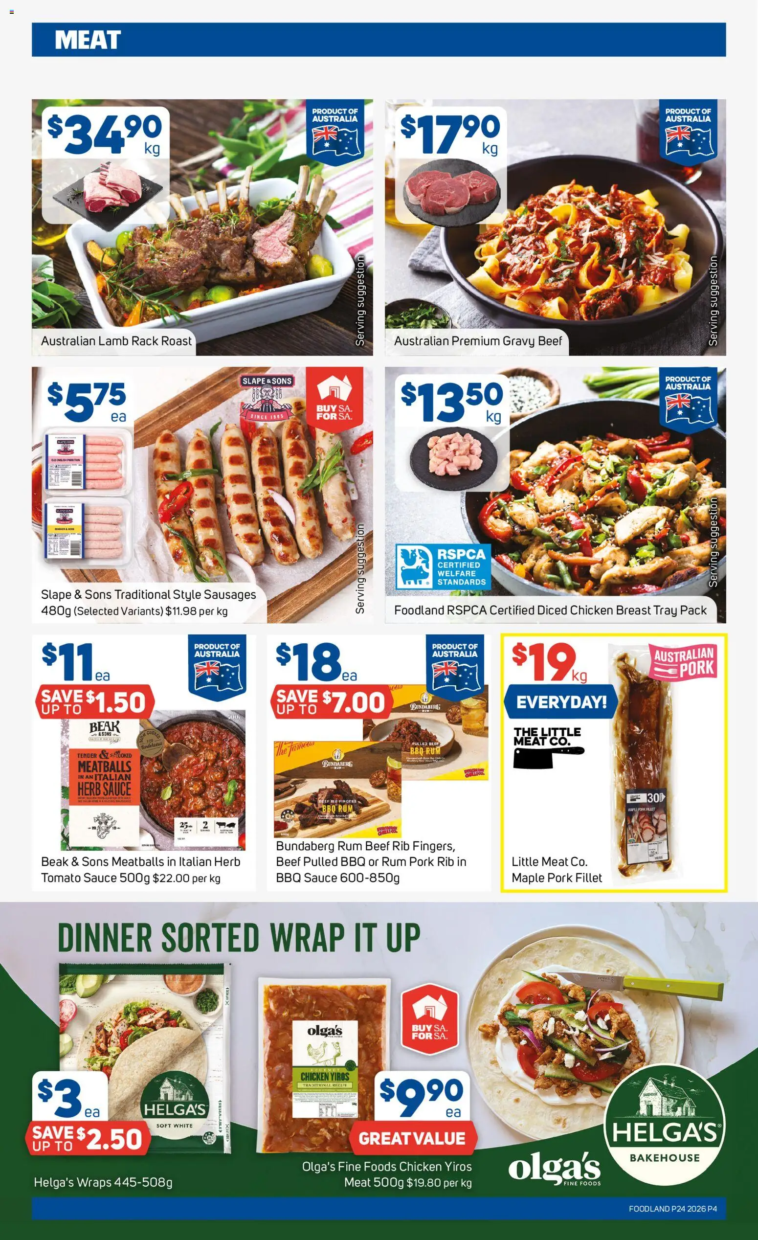 Foodland catalogue - valid from 10.06.2026 | Page: 4 | Products: BBQ Sauce, Chicken, Pork, Meat