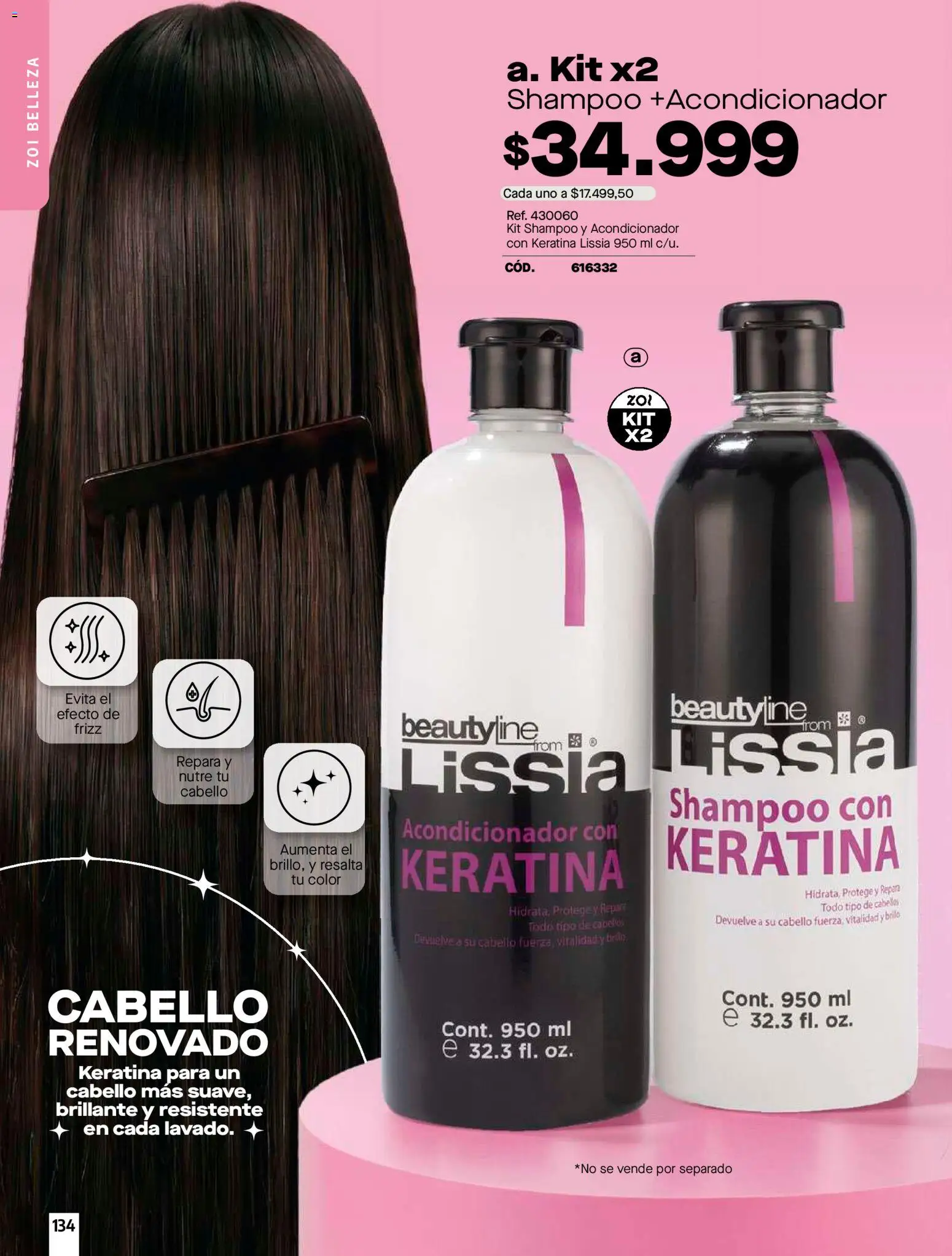 Carmel revista - valida desde el 01/07/2026 | Página: 134 | Productos: Shampoo, Acondicionador