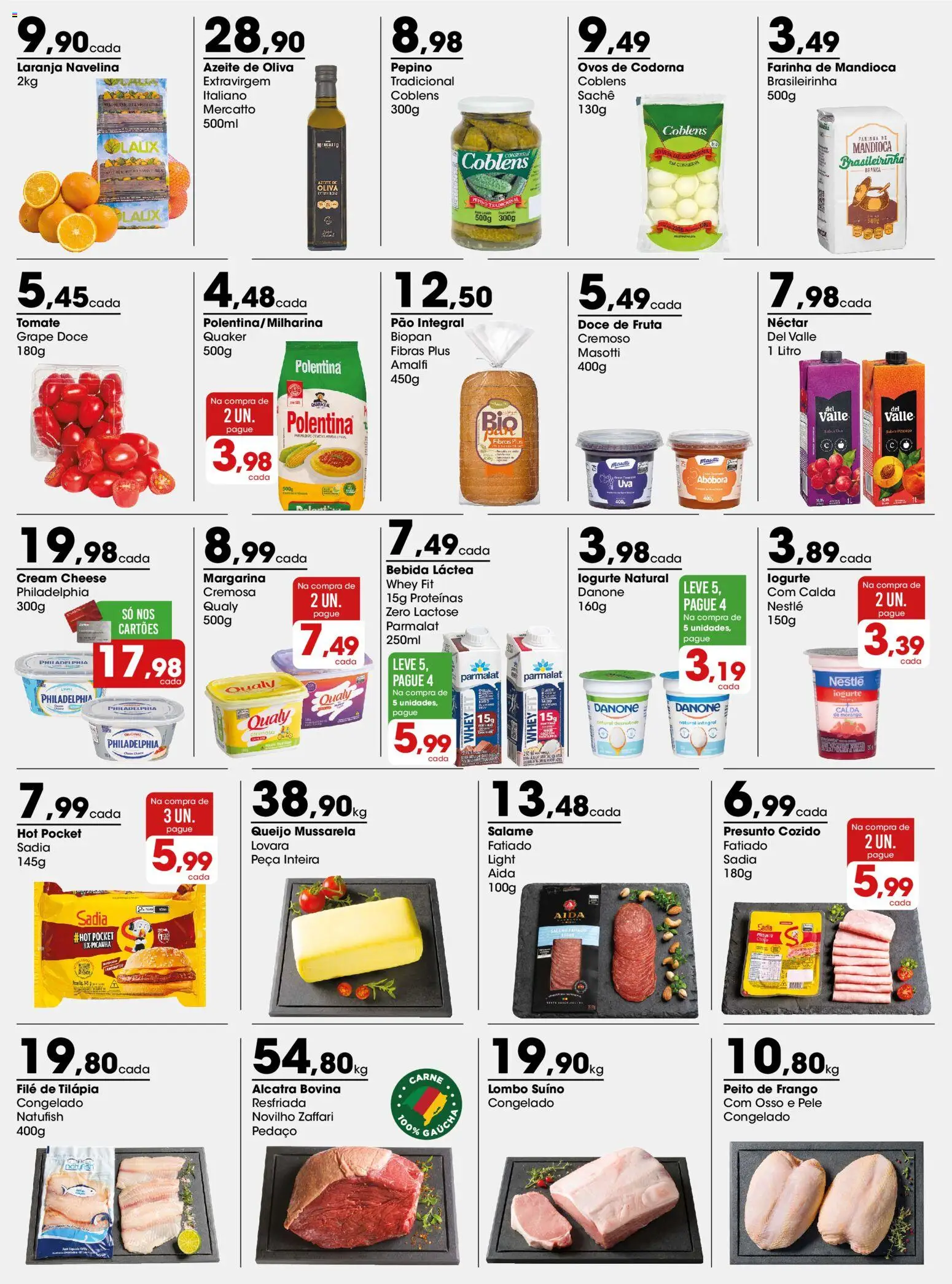 Zaffari Folheto - válido de 24/08/2026 | Página: 2 | Produtos: Tomate, Frango, Mussarela, Margarina