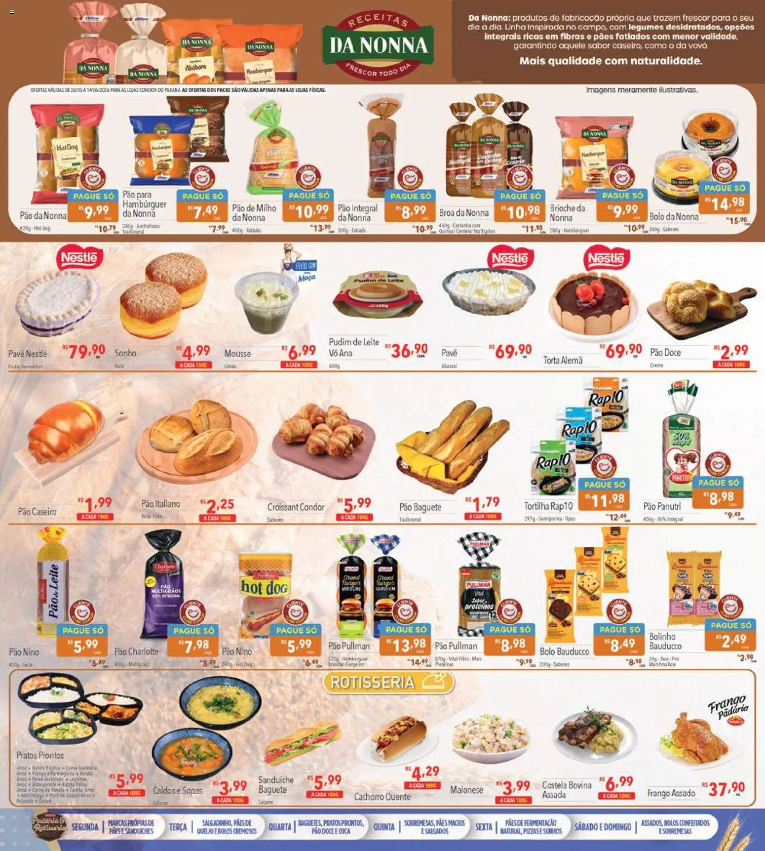 Supermercados Condor Folheto - válido de 26.05.2026 | Página: 11 | Produtos: Abóbora, Leite, Batata, Maionese
