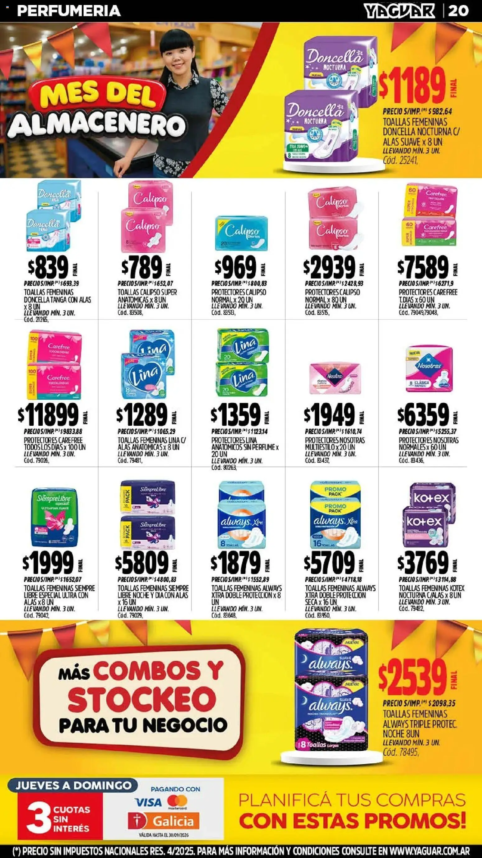 Yaguar - Oferta Semanal Santa Fé │ válido desde el 28/09/2026 | Página: 21 | Productos: Toallas, Perfume