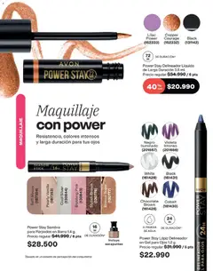 Avon Ciclo 7 -  Vista previa de la revista de la tienda Avon valido desde el 25.03.2026 | Página: 40 | Productos: Agua, Sacapuntas, Delineador, Chocolate