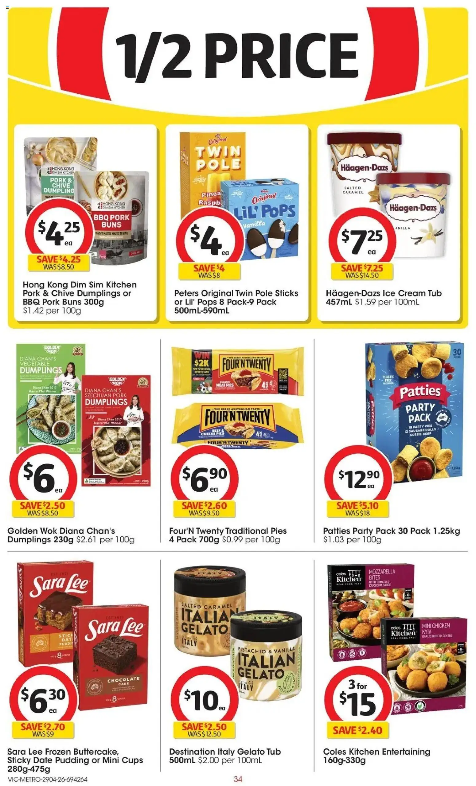 Coles catalogue - valid from 28.04.2026 | Page: 34 | Products: Capsicum, Meat, Sausage, Pies