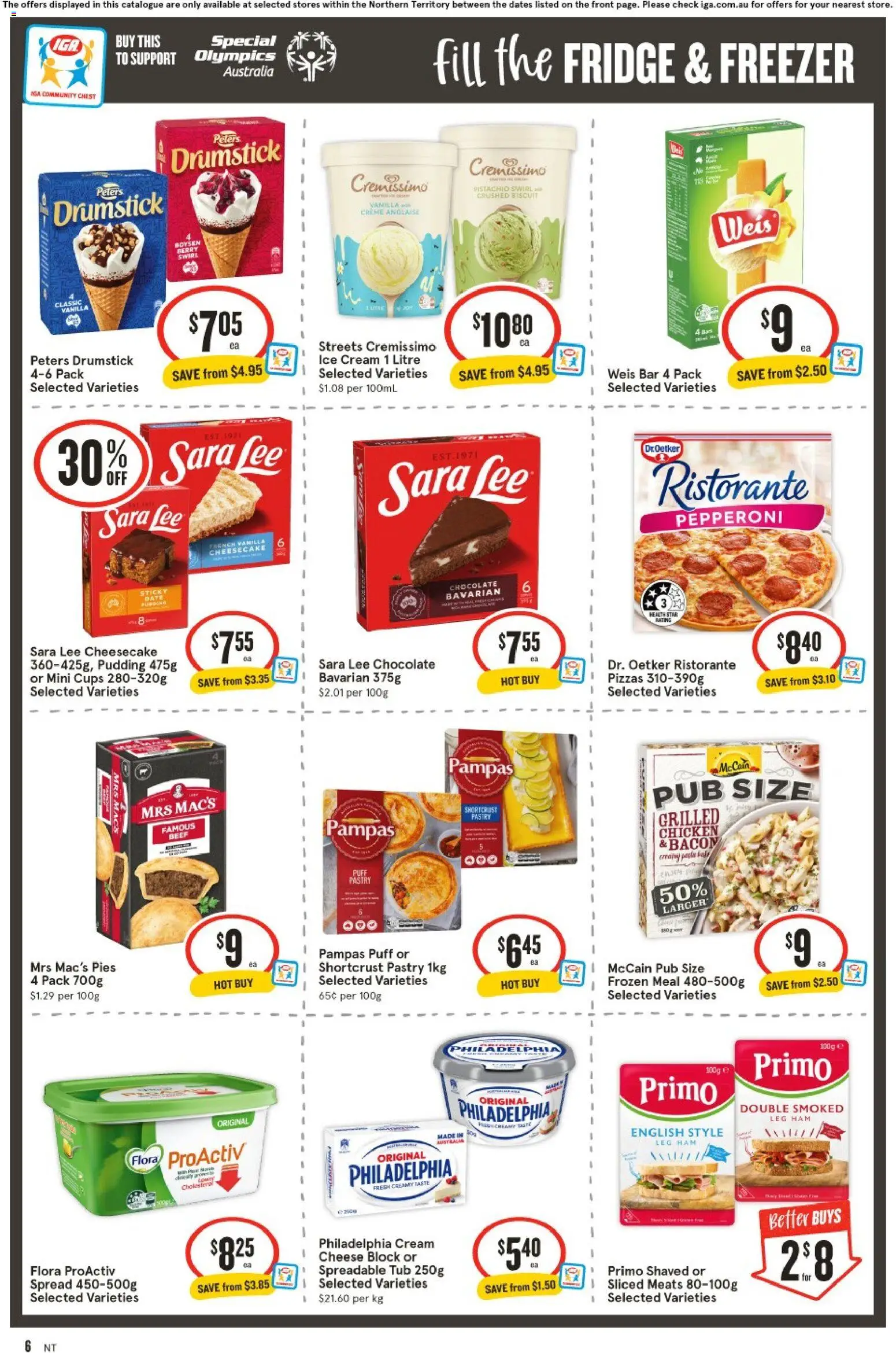 IGA catalogue - valid from 29.04.2026 | Page: 6 | Products: Cups, Chicken, Cream, Pies