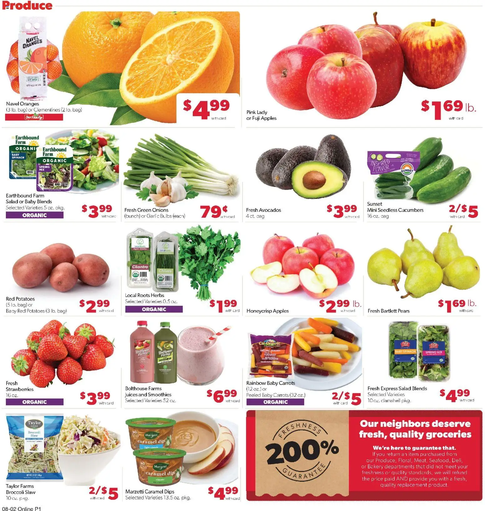 Family Fare Weekly Ad - NE - valid from 08/02/2026 | Page: 5 | Products: Oranges, Potatoes, Bag, Carrots
