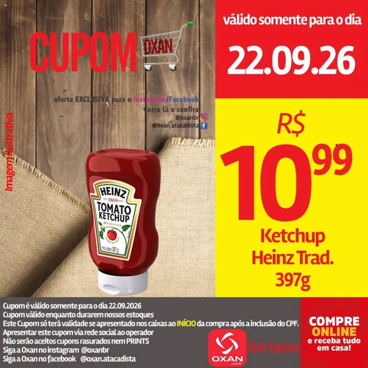 Oxan Atacadista Folheto - válido de 22/09/2026 | Página: 11 | Produtos: Ketchup