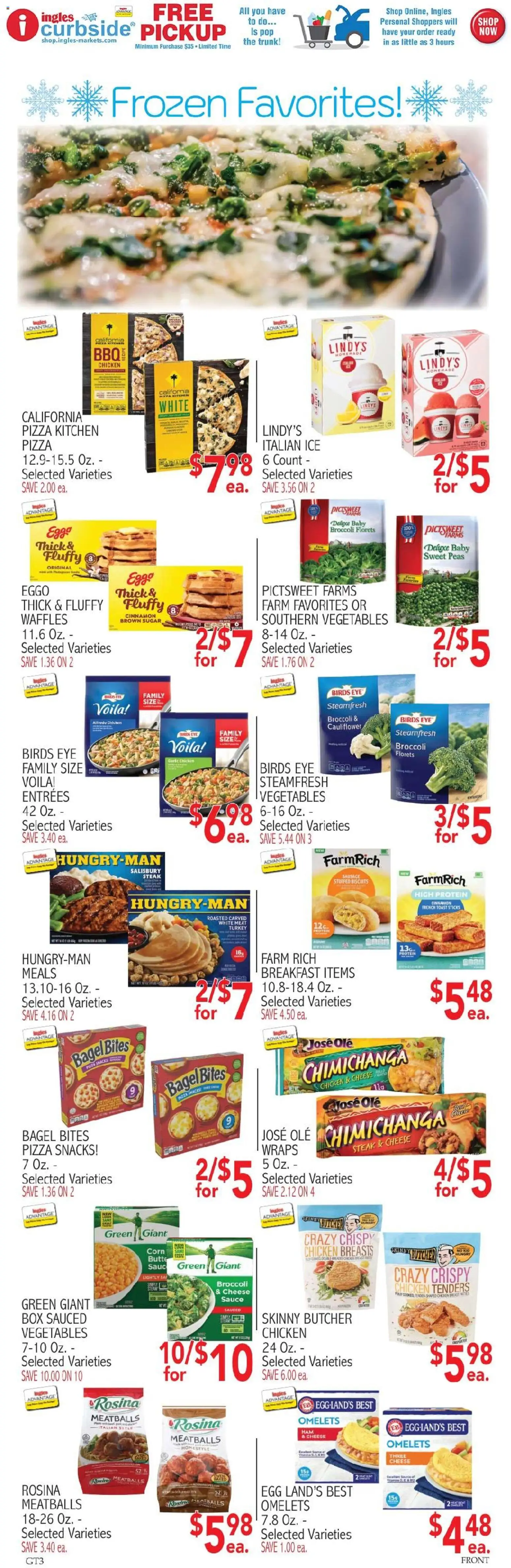 Ingles Weekly Ad - valid from 08/19/2026 | Page: 7 | Products: Broccoli, Chicken, Vegetables, Snacks