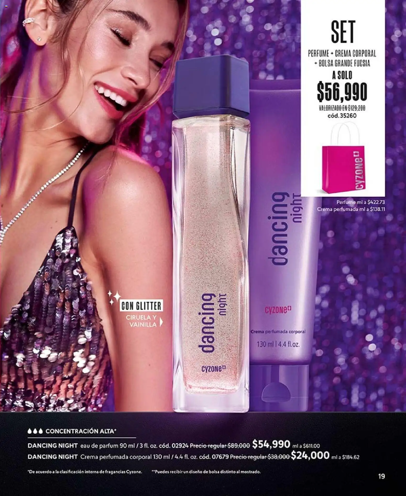 CyZone revista - valida desde el 17/08/2026 | Página: 19 | Productos: Crema, Bolsa, Perfume, Vainilla