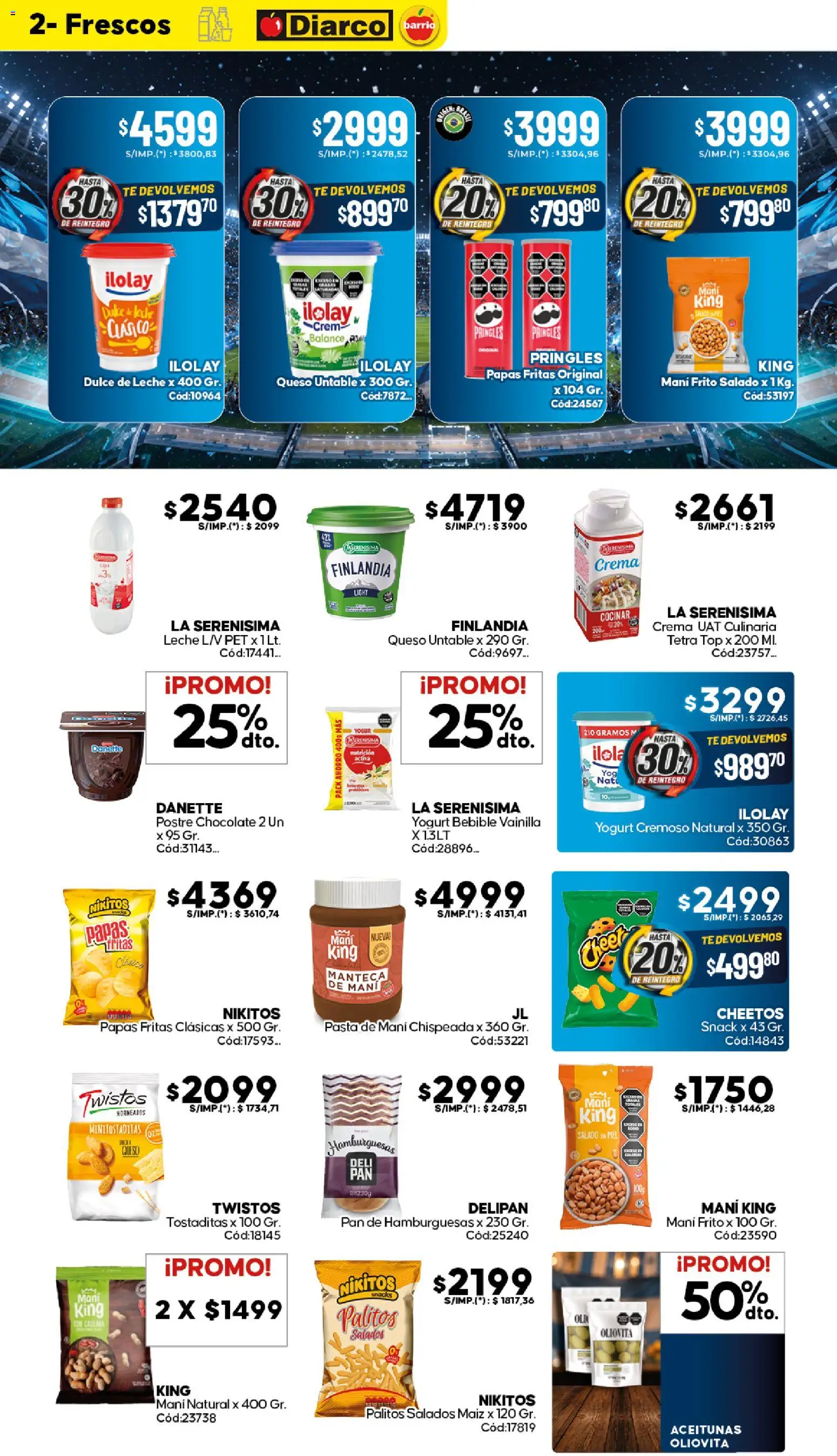 Diarco - Ofertas Diarco Barrio │ válido desde el 15.06.2026 | Página: 2 | Productos: Mani, Yogur, Té, Pasta