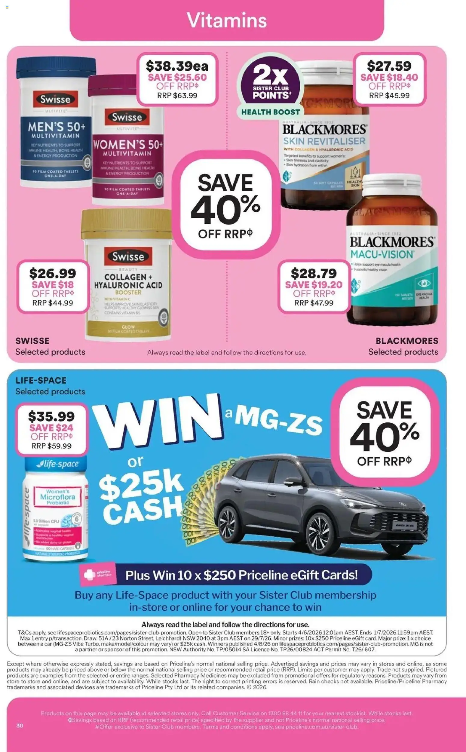 Priceline Pharmacy catalogue - valid from 17.06.2026 | Page: 30 | Products: Collagen, Multivitamin, Tablets, Vitamin