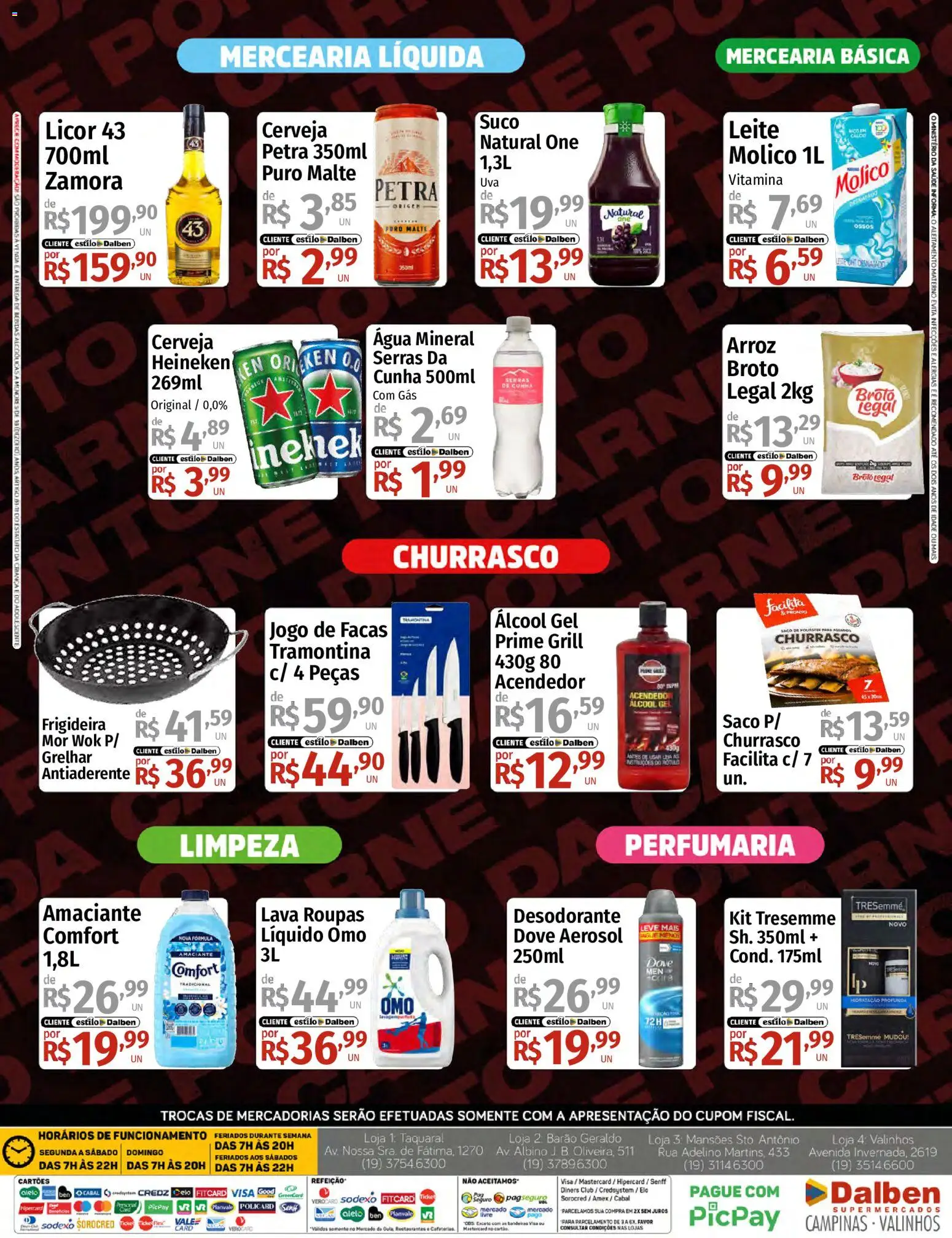 Supermercado Dalben Folheto - válido de 02/09/2026 | Página: 4 | Produtos: Frigideira, Desodorante, Chá, Água