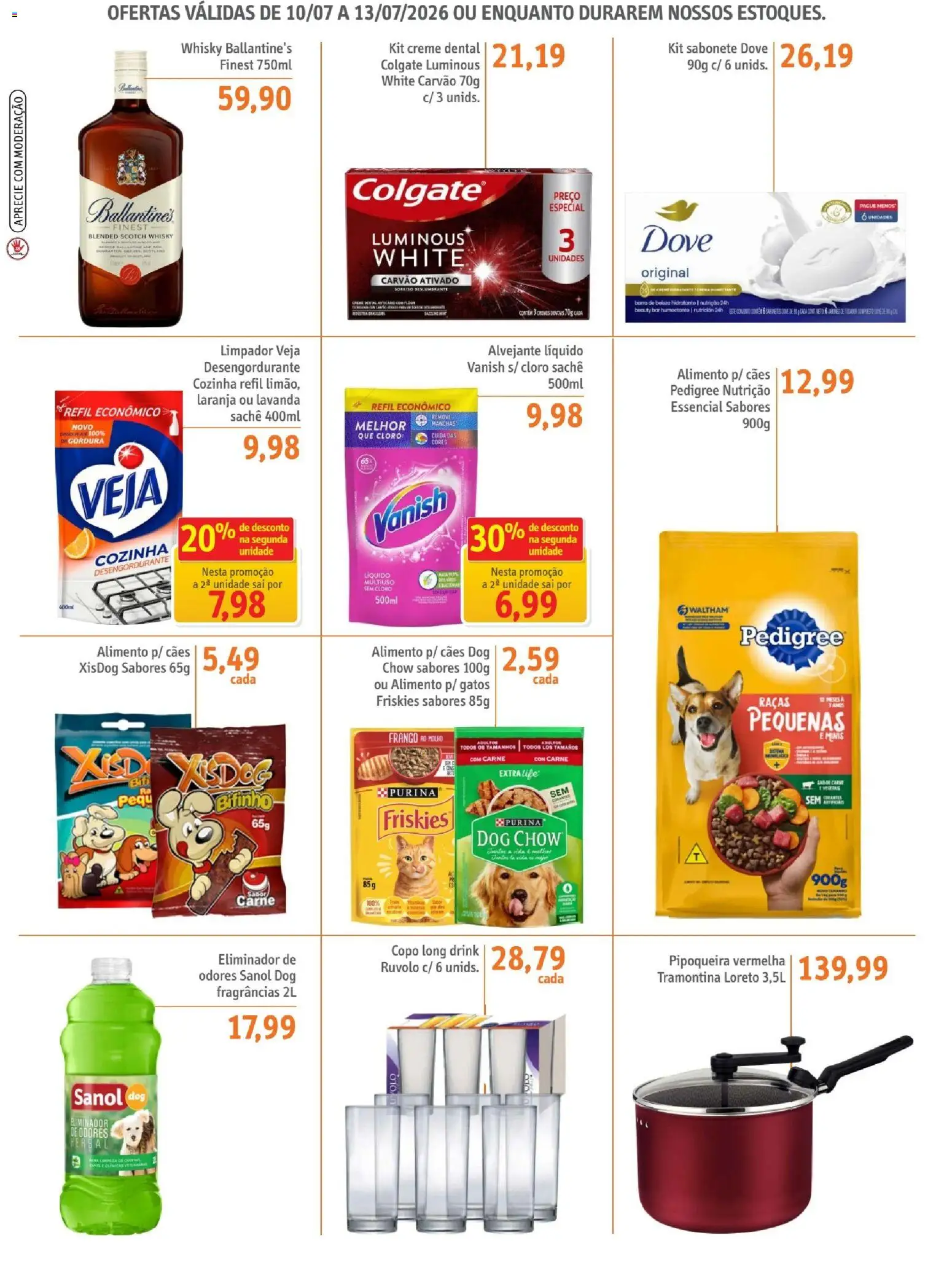Sonda Folheto - válido de 10/07/2026 | Página: 4 | Produtos: Pipoqueira, Eliminador de odores, Creme, Frango