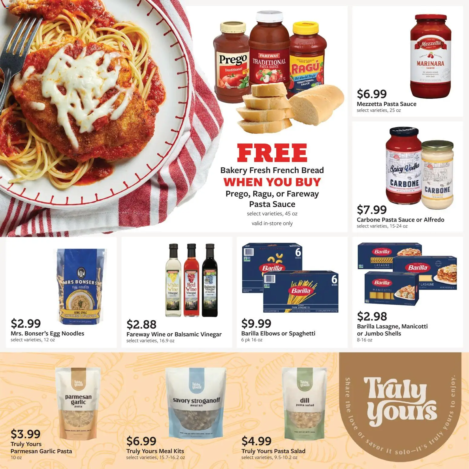 Fareway Monthly Ad - valid from 08/31/2026 | Page: 14 | Products: Vinegar, Bread, Noodles, Garlic