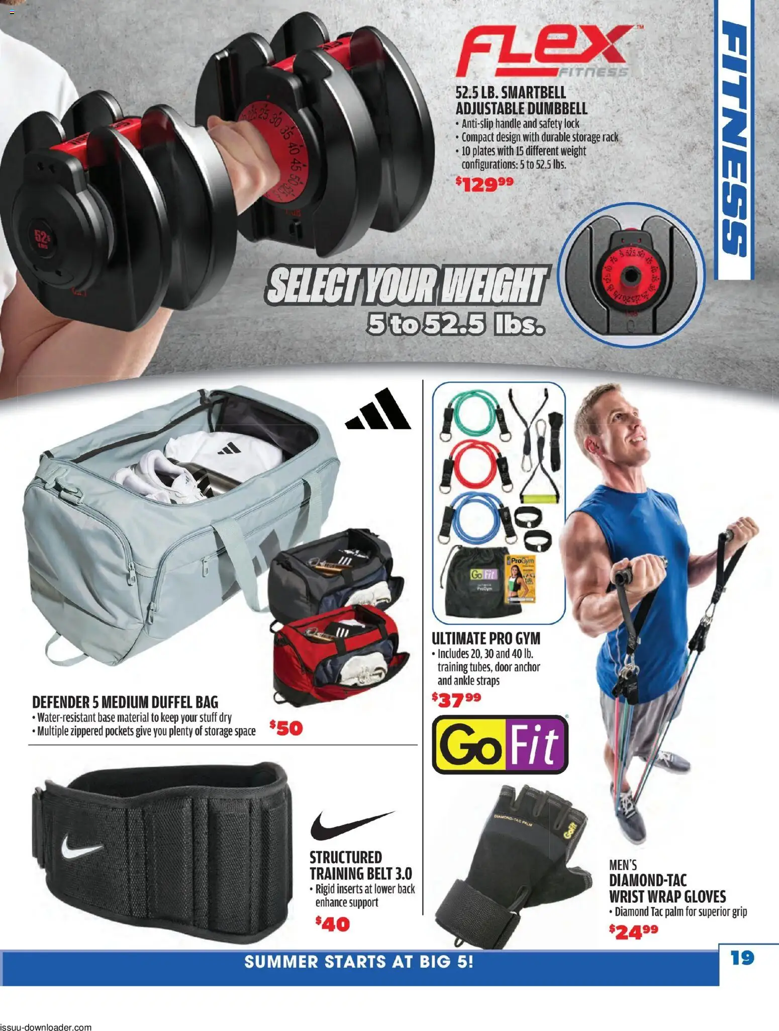 Big 5 Sporting Goods Summer Catalog - valid from 05/26/2026 | Page: 19 | Products: Anchor, Belt, Bag, Weight