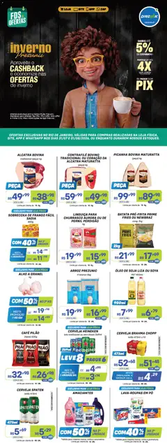 Prezunic ofertas - Pré-Visualização do folheto da loja Prezunic, válido de 30/07/2026 | Página: 1 | Produtos: Linguiça, Pernil, Óleo, Amaciante