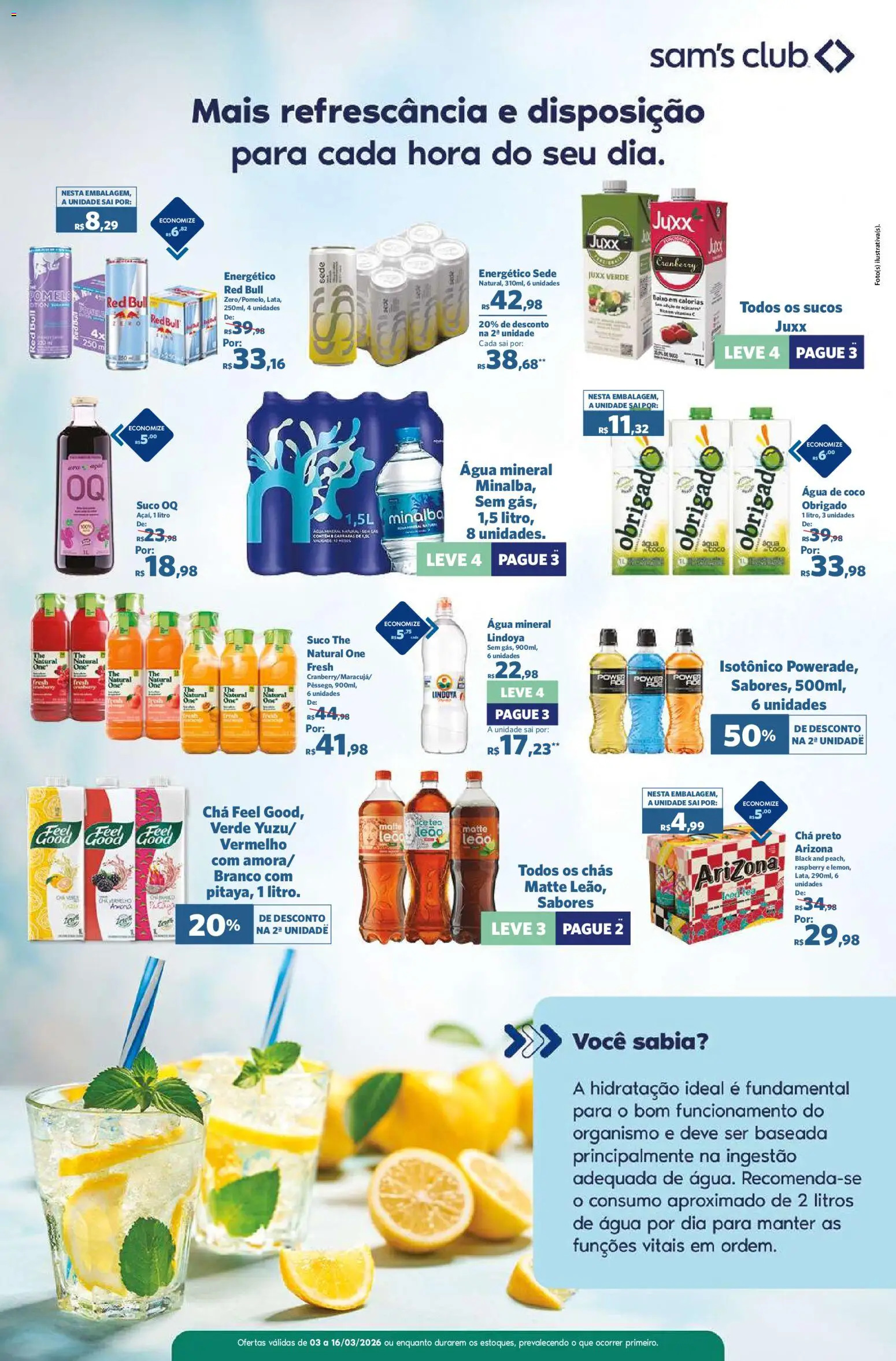 Sam's Club Folheto - válido de 03.03.2026 | Página: 9 | Produtos: Coco, Cranberry, Baixo, Isotônico