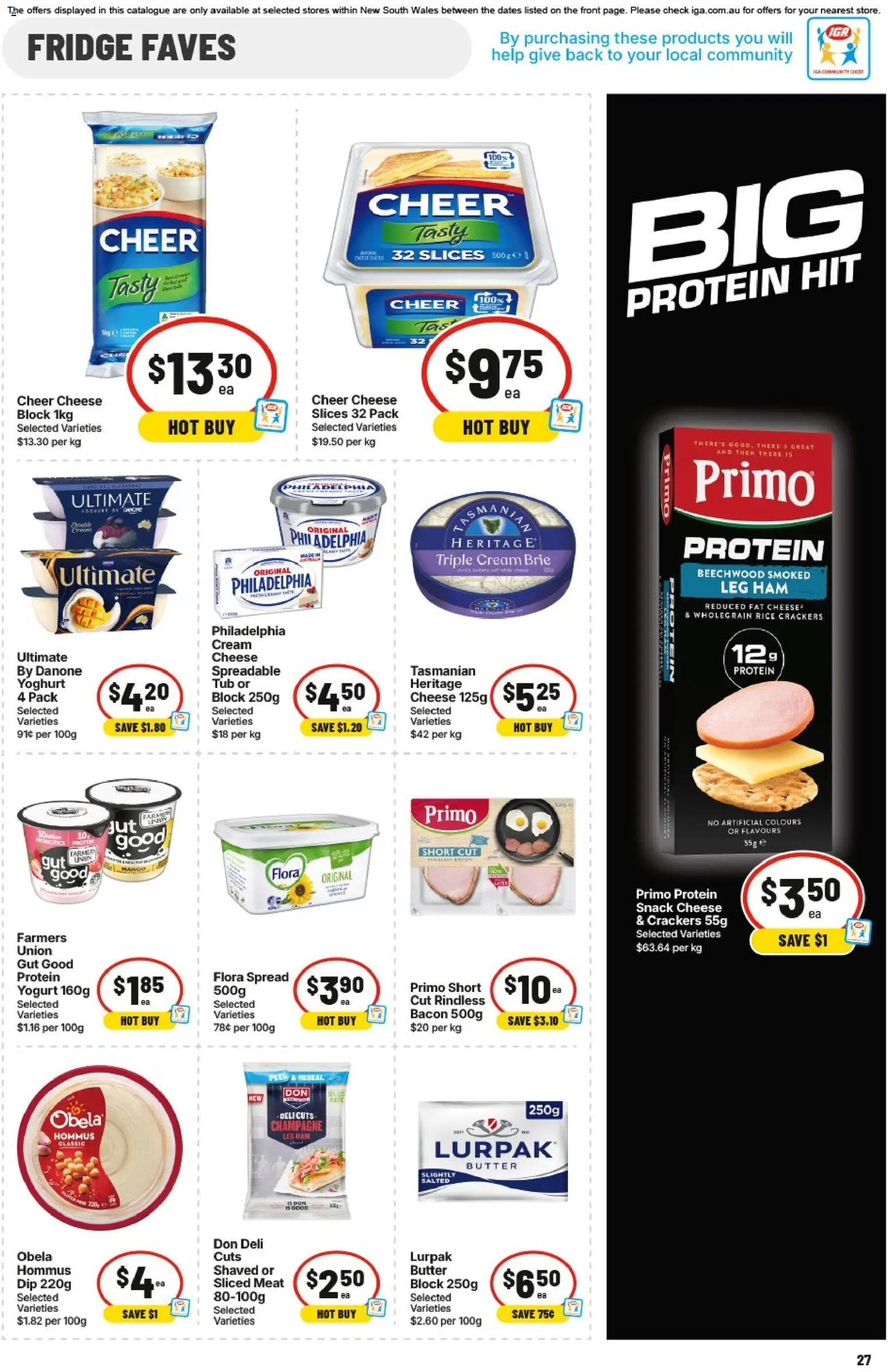 IGA catalogue - valid from 19/08/2026 | Page: 25 | Products: Protein, Peel, Rice, Spread