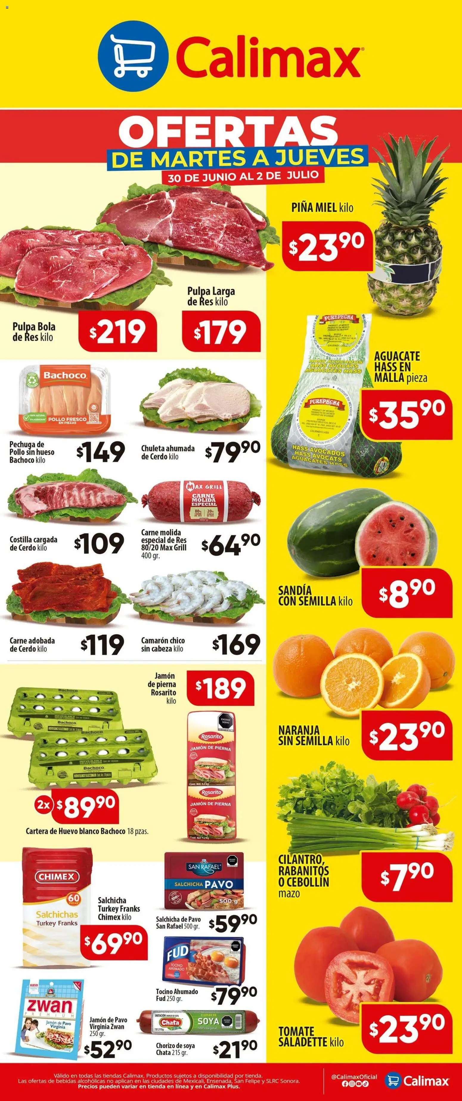 Nuevas ofertas de Calimax válidas en toda la República Mexicana desde el 30/06/2026. ¡Encuentra las mejores ofertas en Calimax folleto! | Página: 1