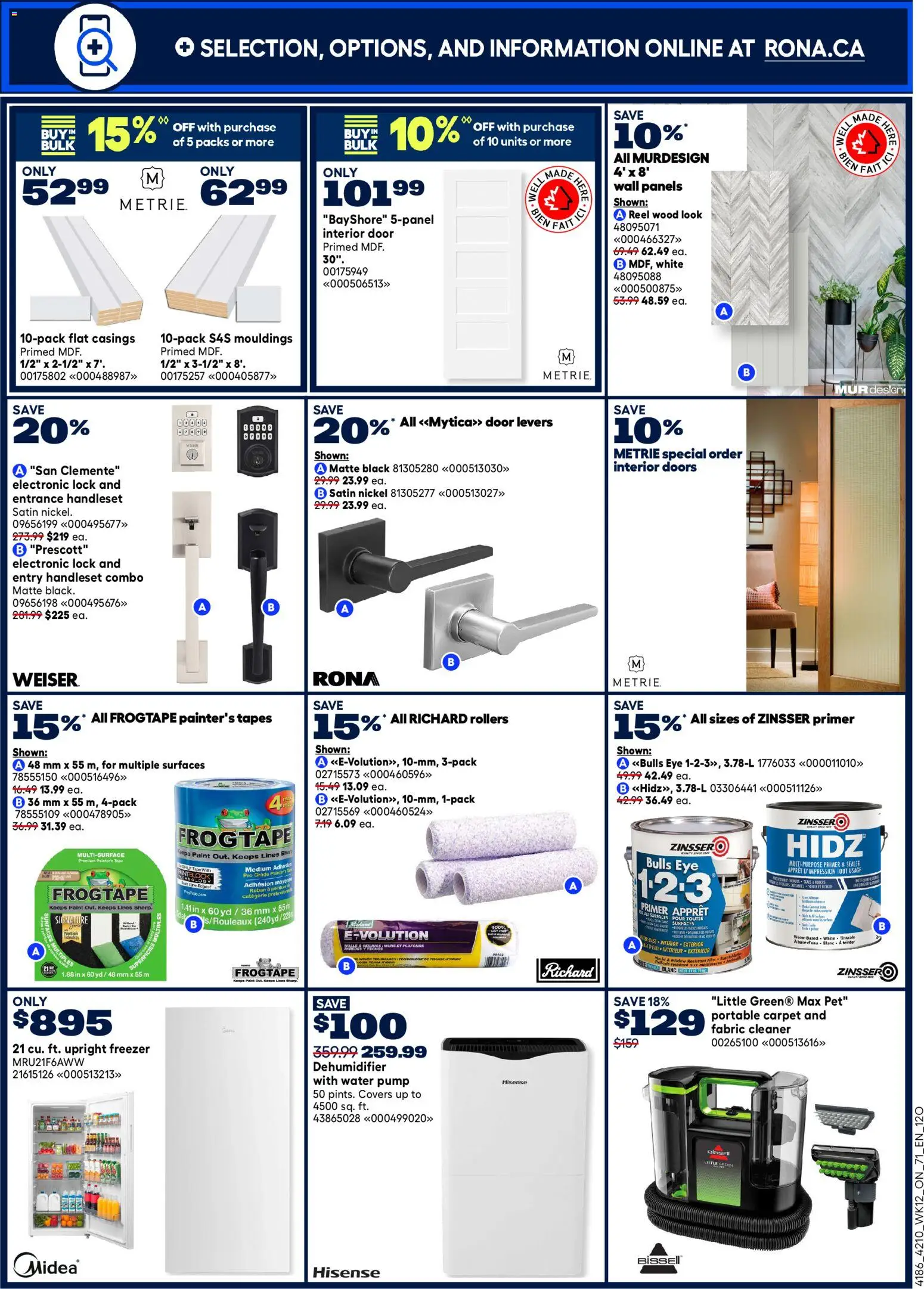 Rona flyer valid from 16.04.2026 | Page: 16 | Products: Freezer, Carpet