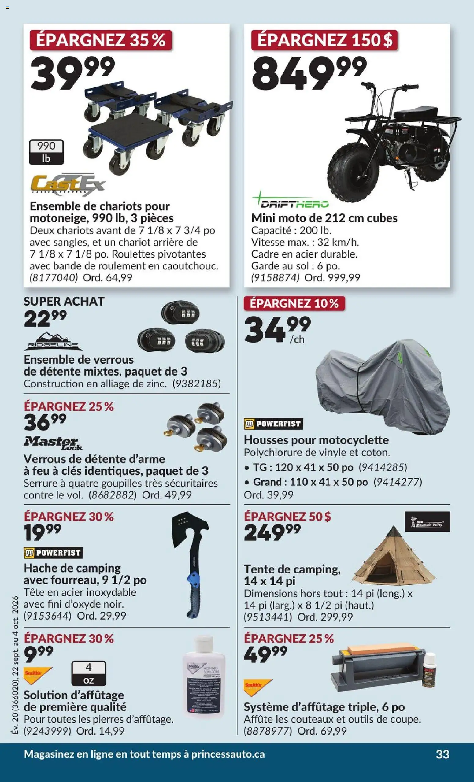 Princess Auto flyer valid from Sep 22, 2026 | Page: 38