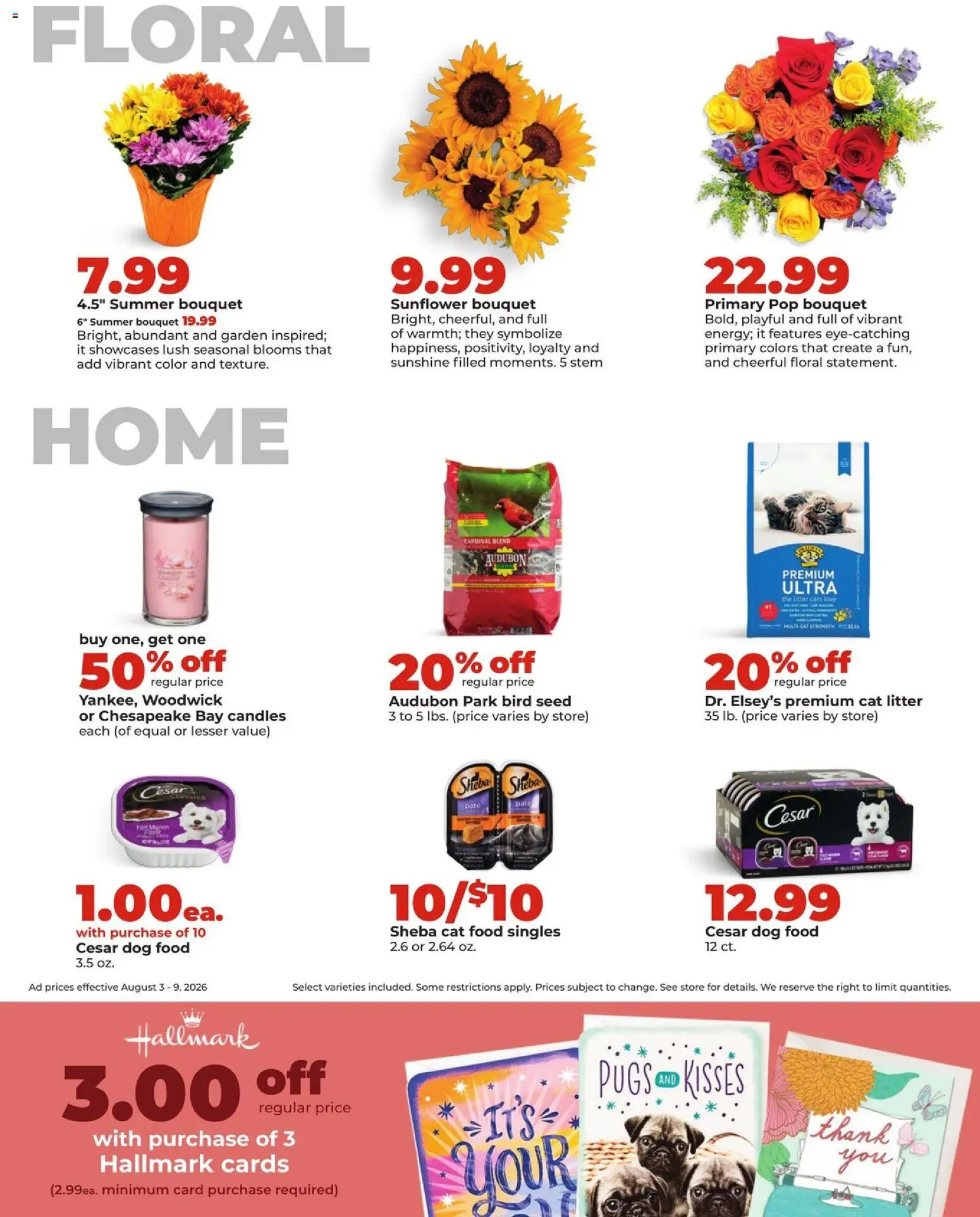HyVee Weekly Ad - valid from 08/03/2026 | Page: 32 | Products: Dog Food, Cat Food, Date, Filet
