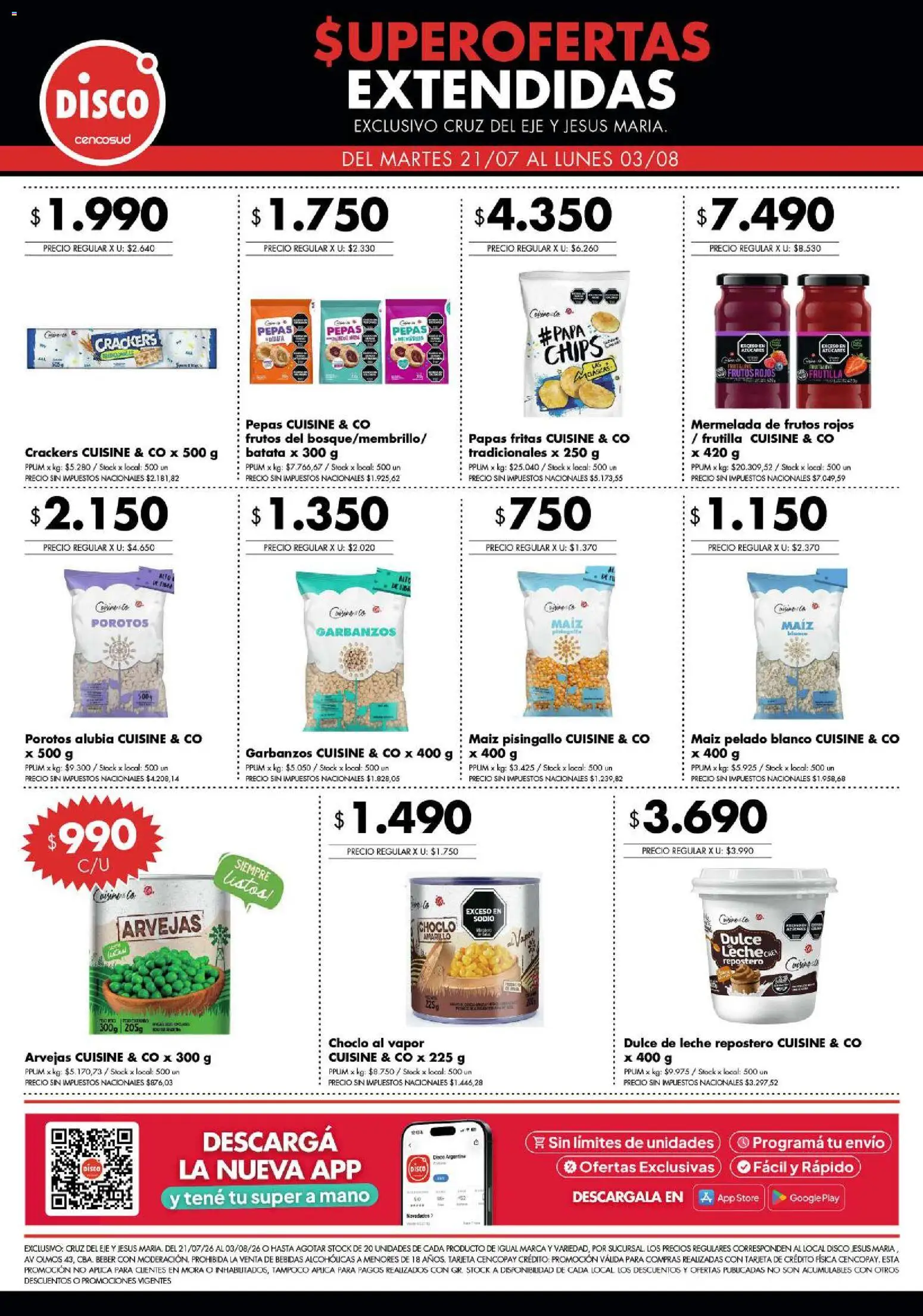Disco ofertas │ válido desde el 21/07/2026 | Página: 6 | Productos: Frutilla, Batata, Arvejas, Maiz