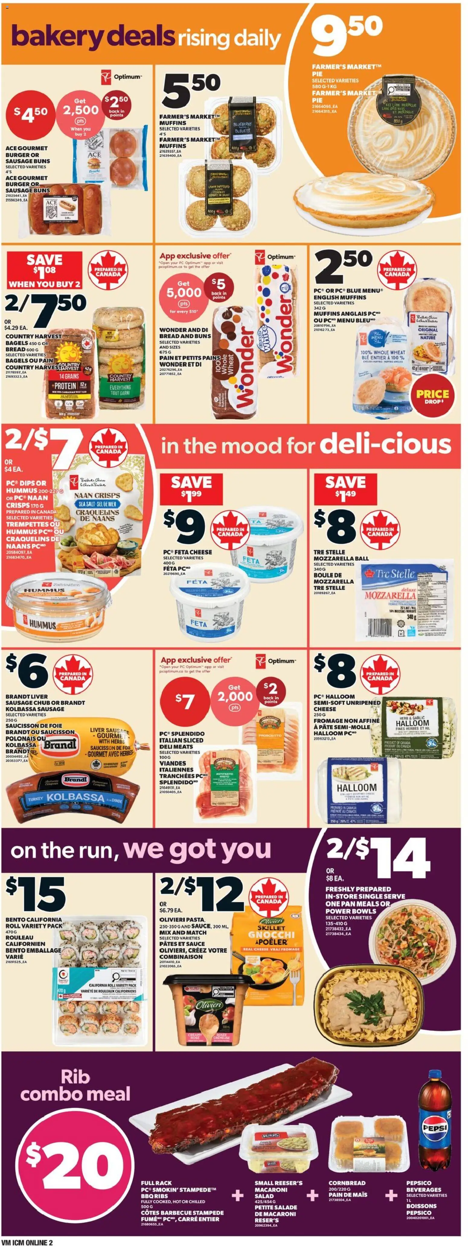 Valu Mart flyer valid from Jul 9, 2026 | Page: 5 | Products: PC, Bakery, Cheese, Bread