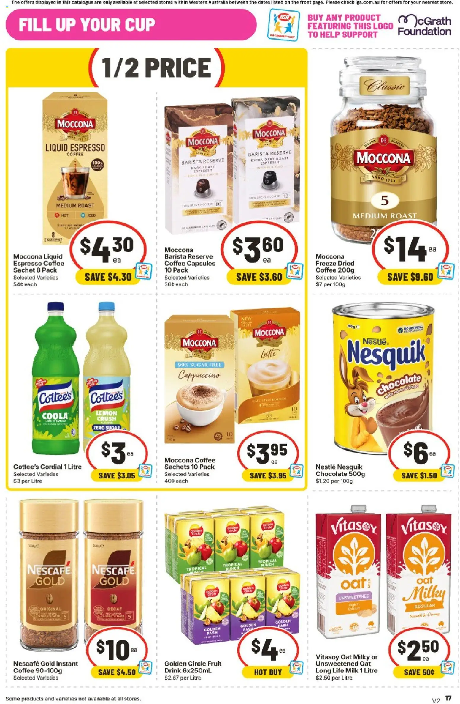 IGA catalogue - valid from 16/09/2026 | Page: 18 | Products: Chocolate, Capsules, Moccona, Roast