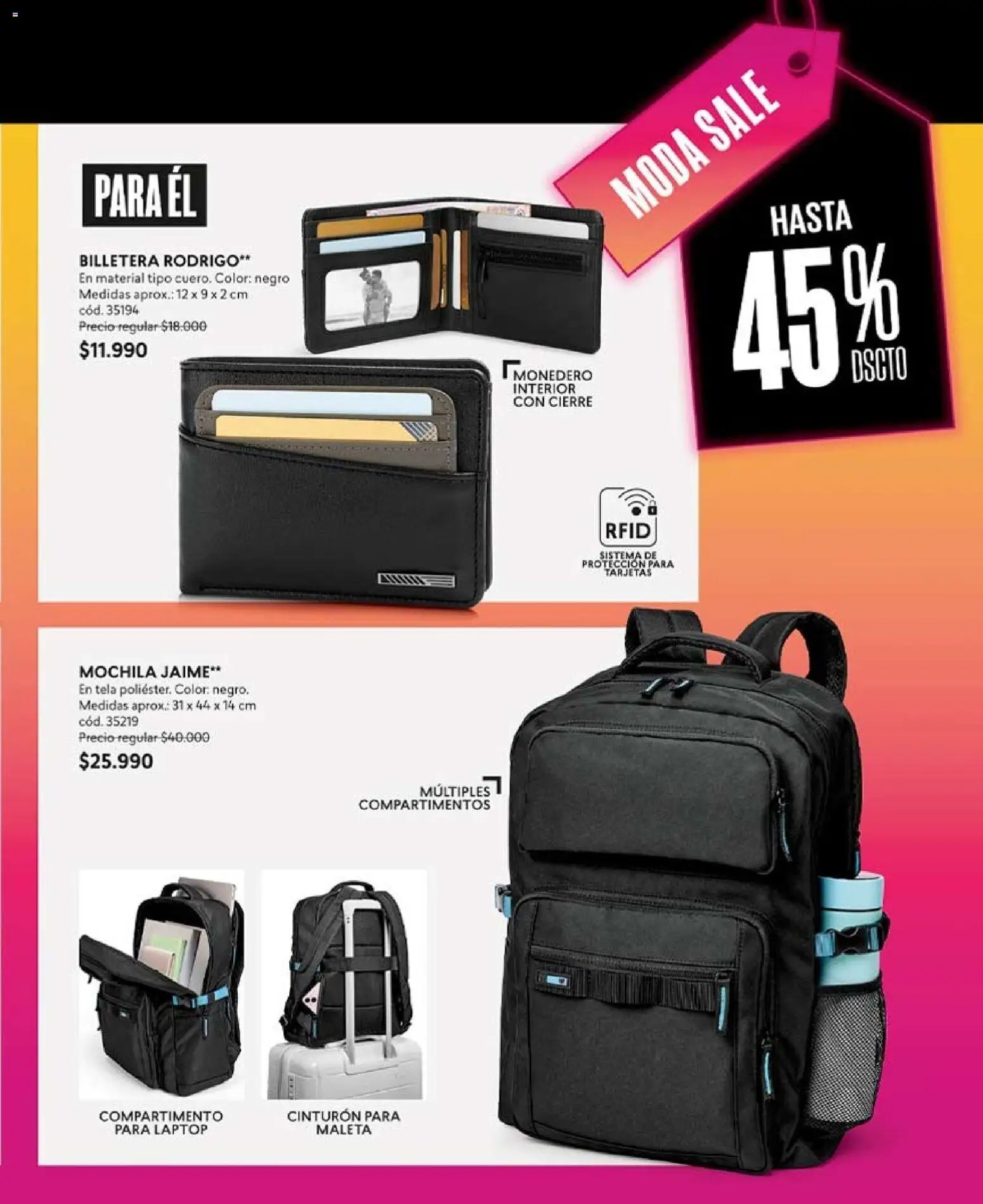 Catálogo CyZone Campaña 15 │ válido desde el 06.09.2026 | Página: 85 | Productos: Laptop, Mochila, Billetera, Cinturón