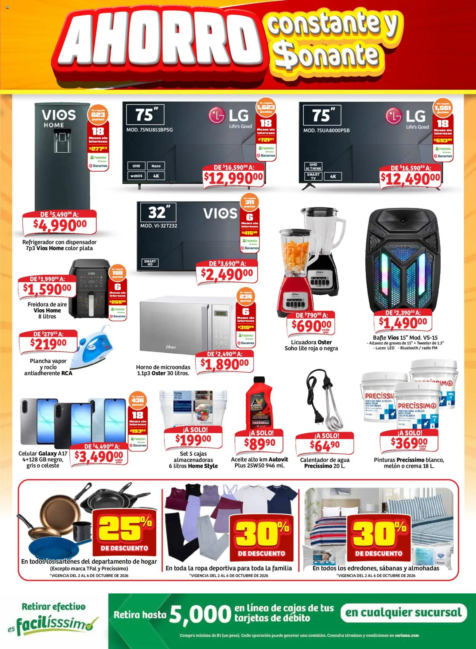 Nuevas ofertas de Soriana válidas en toda la República Mexicana desde el 02/10/2026. ¡Encuentra las mejores ofertas en Soriana Mercado - Ahorro constante y sonante! | Página: 7