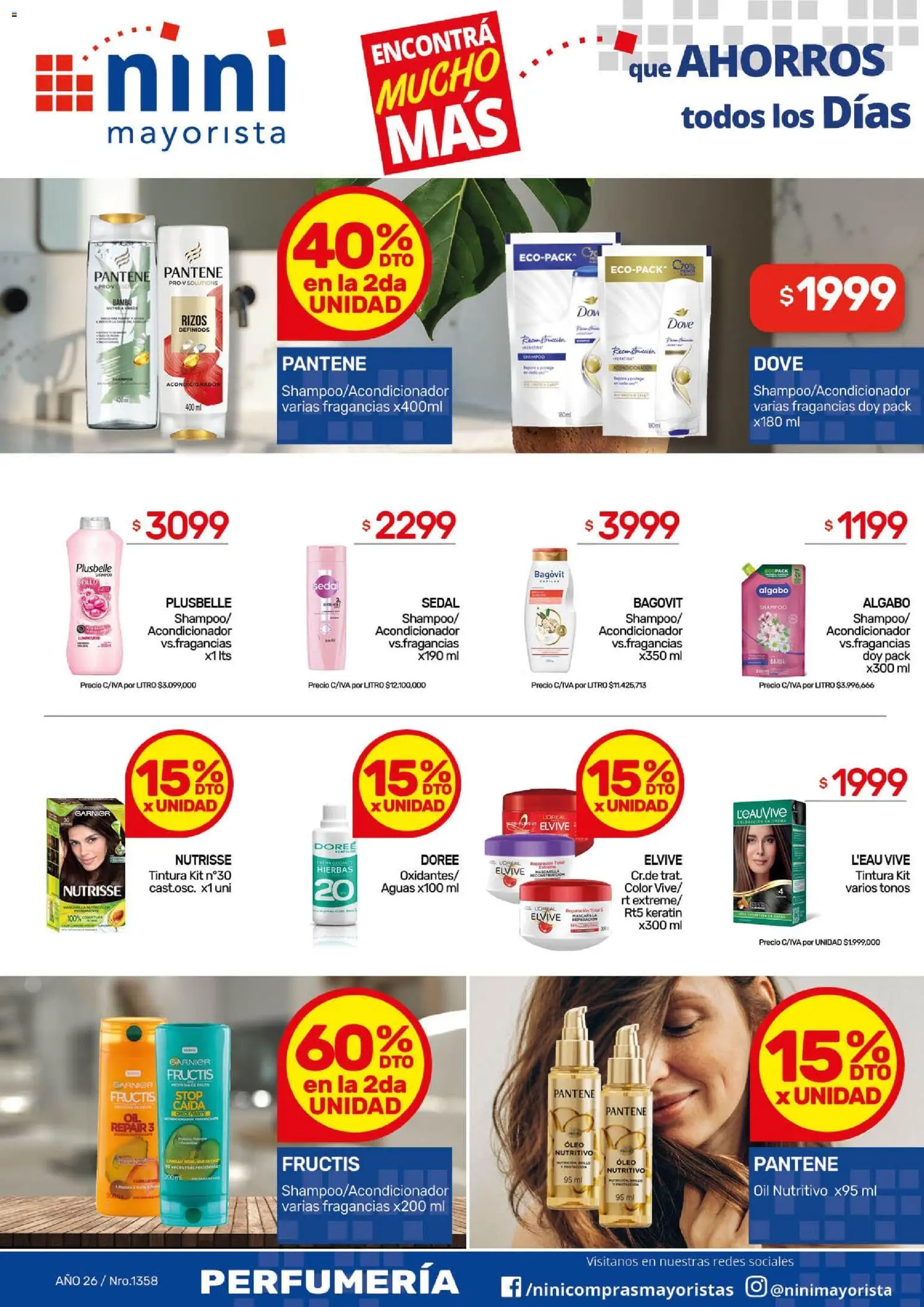 NINI Mayorista ofertas │ válido desde el 04.05.2026 | Página: 2 | Productos: Shampoo, Tintura, Acondicionador, Brillo