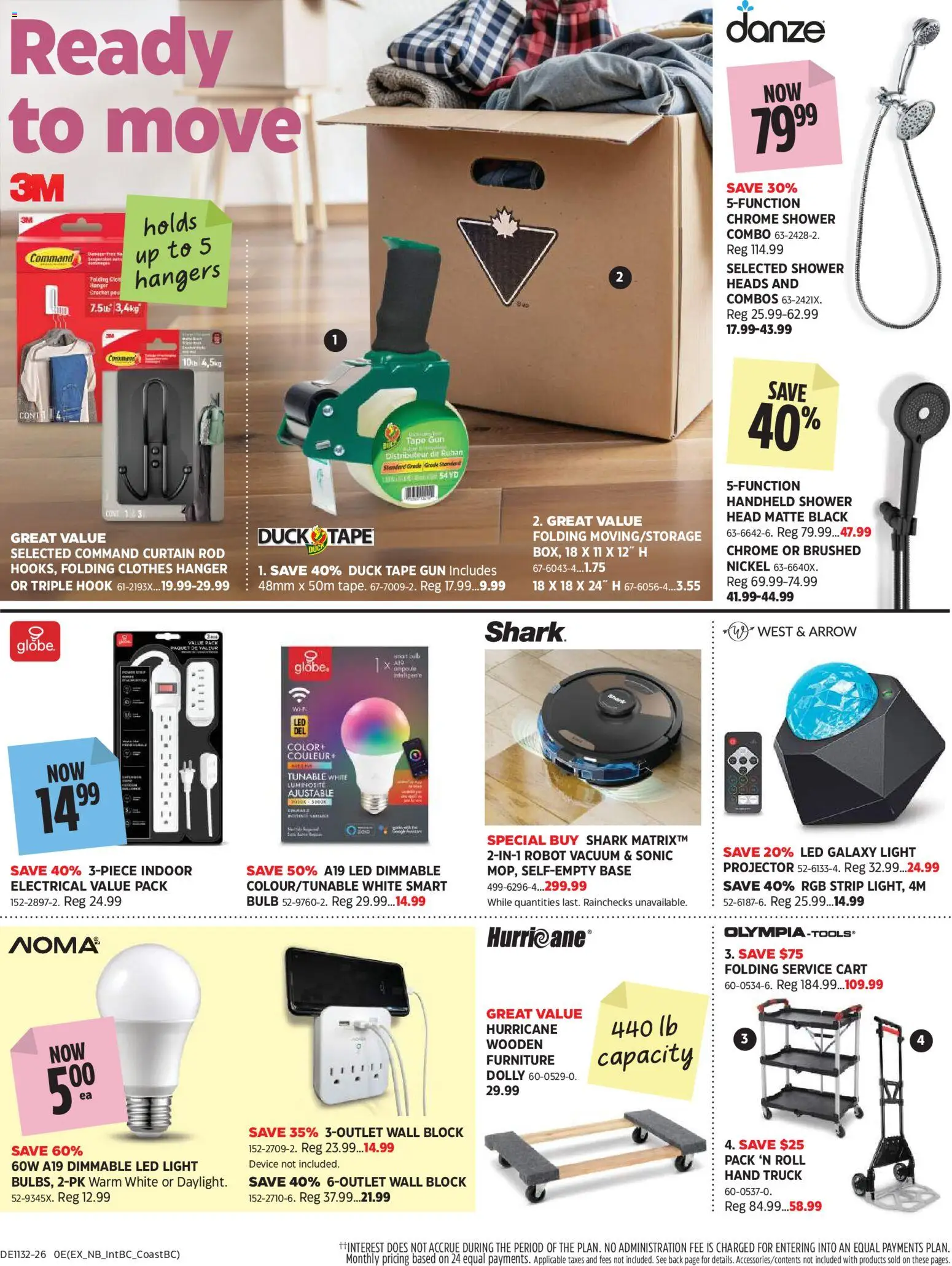 Canadian Tire flyer valid from Aug 6, 2026 | Page: 7 | Products: Robot, Shower, Clothes