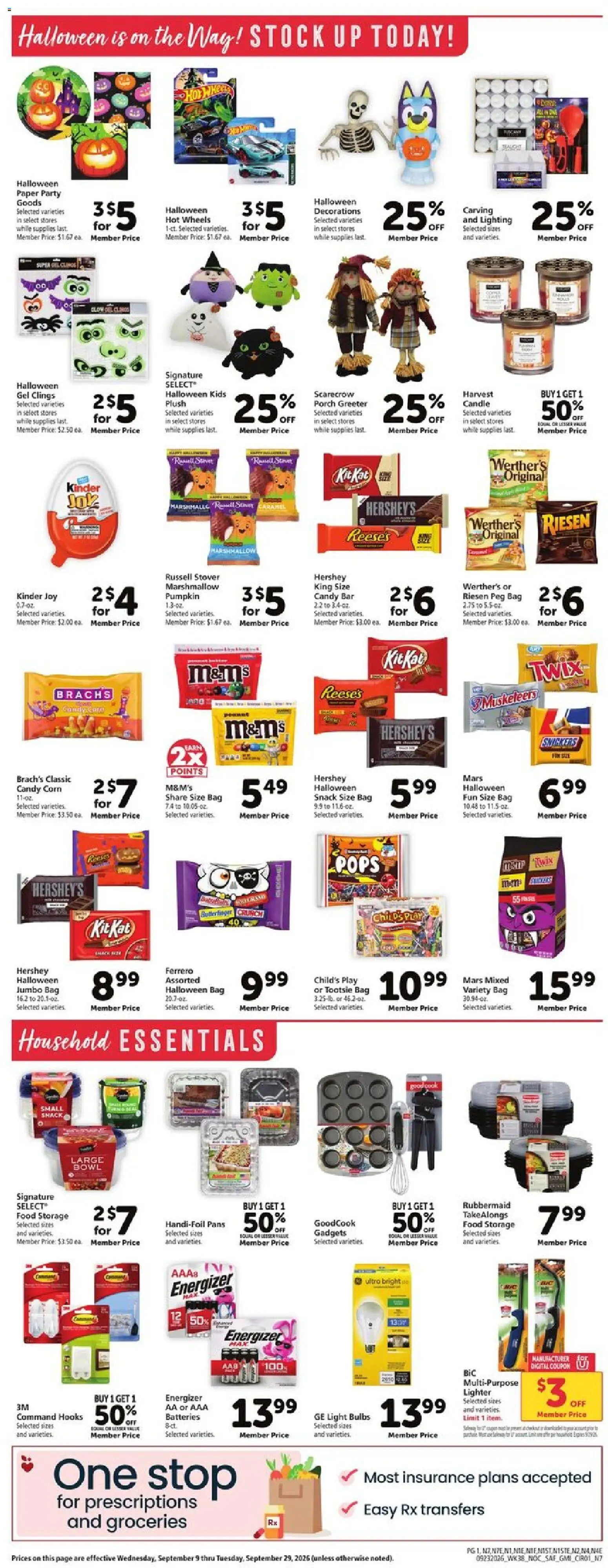 Safeway Weekly Ad - valid from 09/23/2026 | Page: 8 | Products: Corn, Candy bar, Lighter, Bag