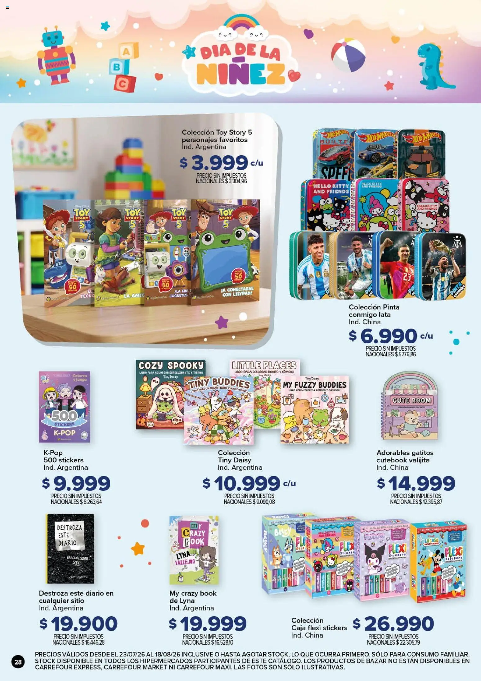 Carrefour - Dia de la Niñez │ válido desde el 23/07/2026 | Página: 28 | Productos: Caja