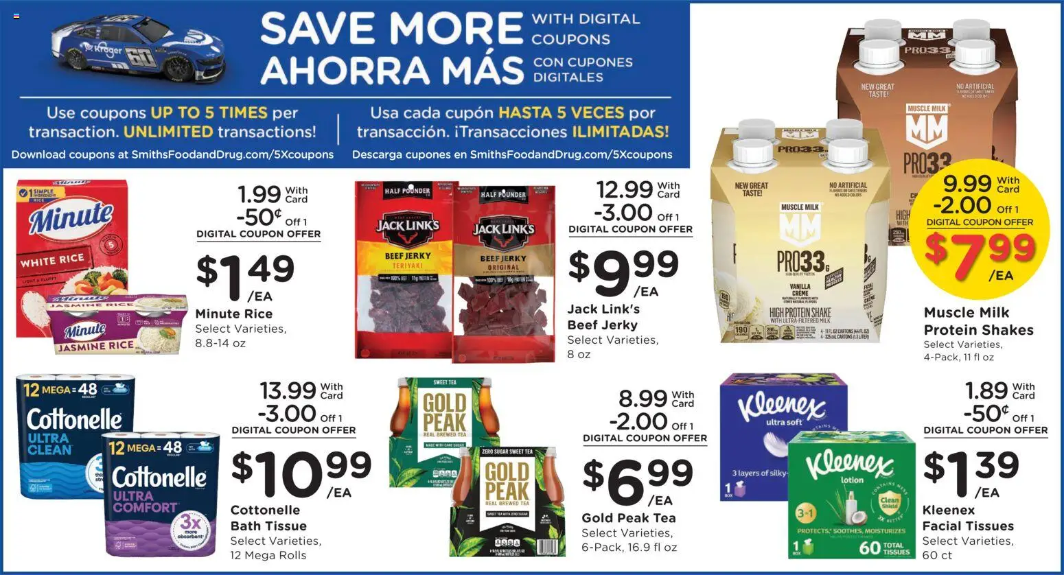Smith's Weekly Ad - valid from 09/02/2026 | Page: 10 | Products: Bath, Milk, Beef, Tissues