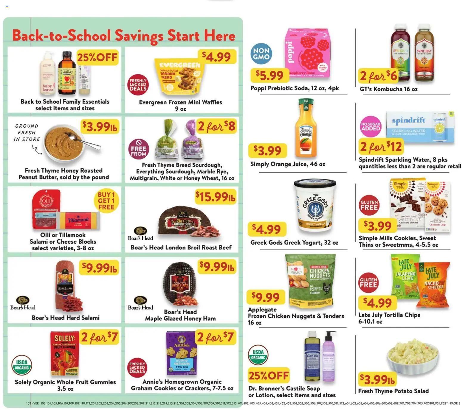Fresh Thyme Weekly Ad - valid from 08/12/2026 | Page: 6 | Products: Potato salad, Chicken, Chocolate, Peanut butter