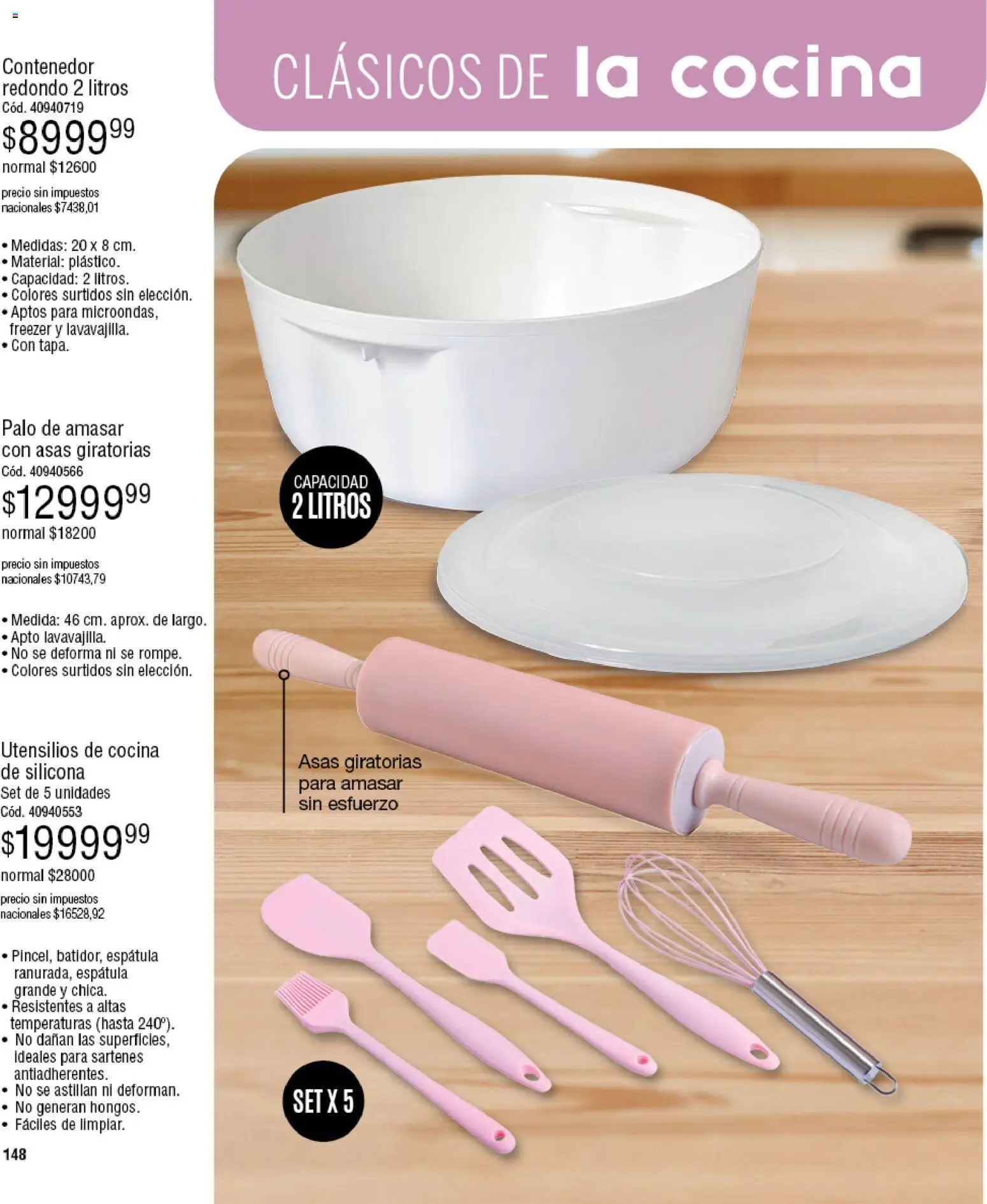 Millanel - Catálogo │ válido desde el 30/03/2026 | Página: 148 | Productos: Cocina, Espatula, Hongos, Freezer