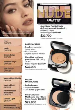 Vista previa Catálogo AVON Campaña 5/2026 válido desde el 01.05.2026 | Página: 46 | Productos: Maquillaje, Polvo, Polvo compacto, Crema
