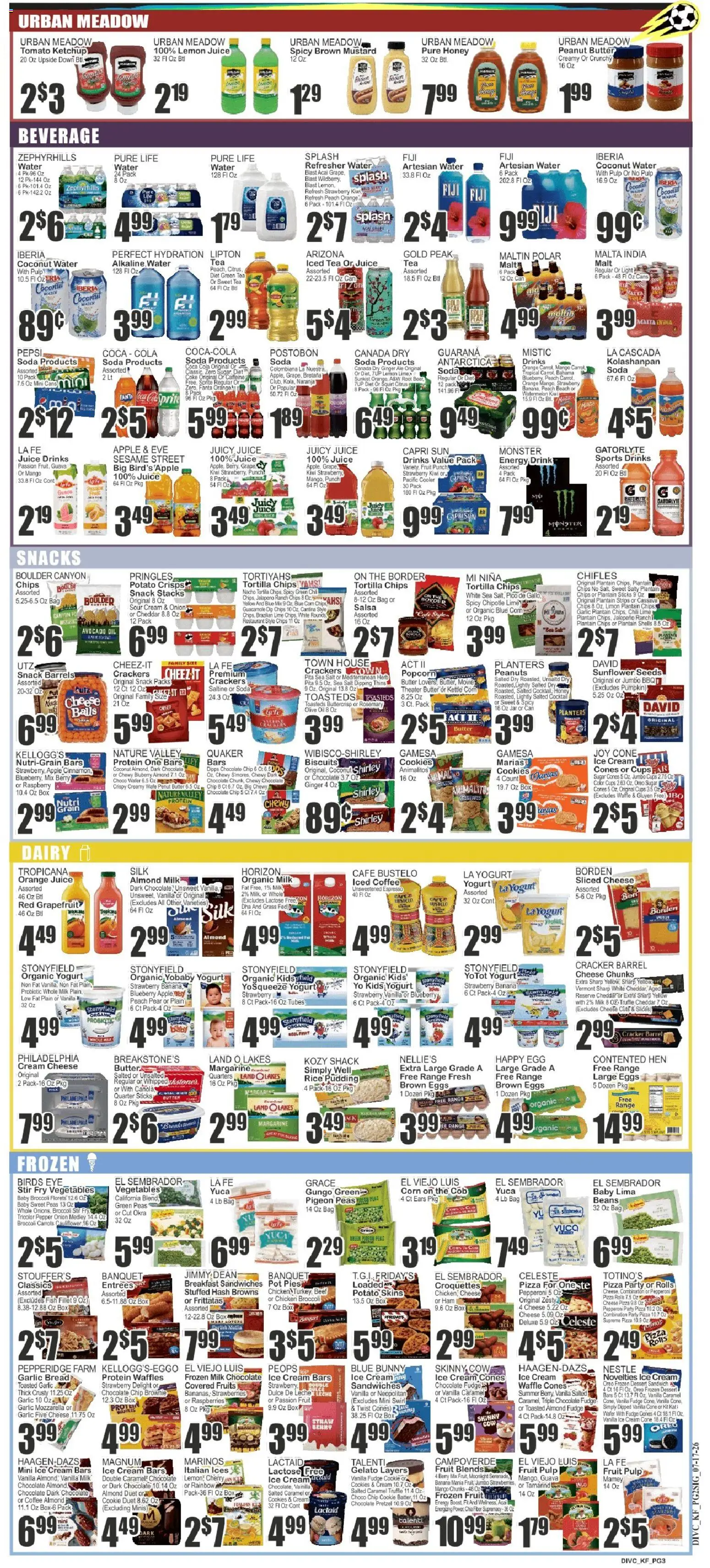Key Food Weekly Ad - valid from 07/17/2026 | Page: 3 | Products: Eggs, Rice, Pepper, Onion