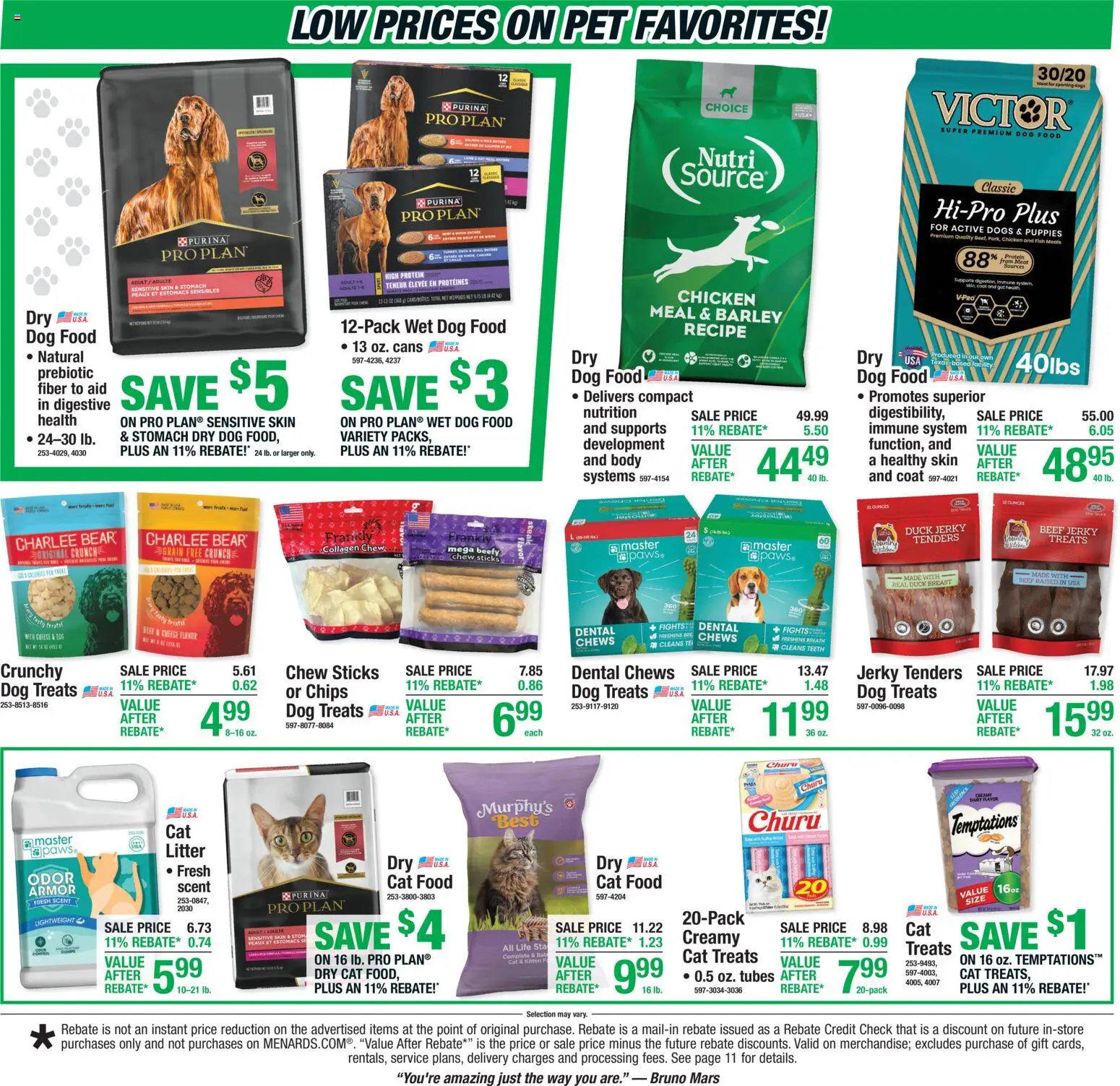 Menards Weekly Ad - valid from 07/23/2026 | Page: 2 | Products: Dog Food, Cheese, Beef, Coat