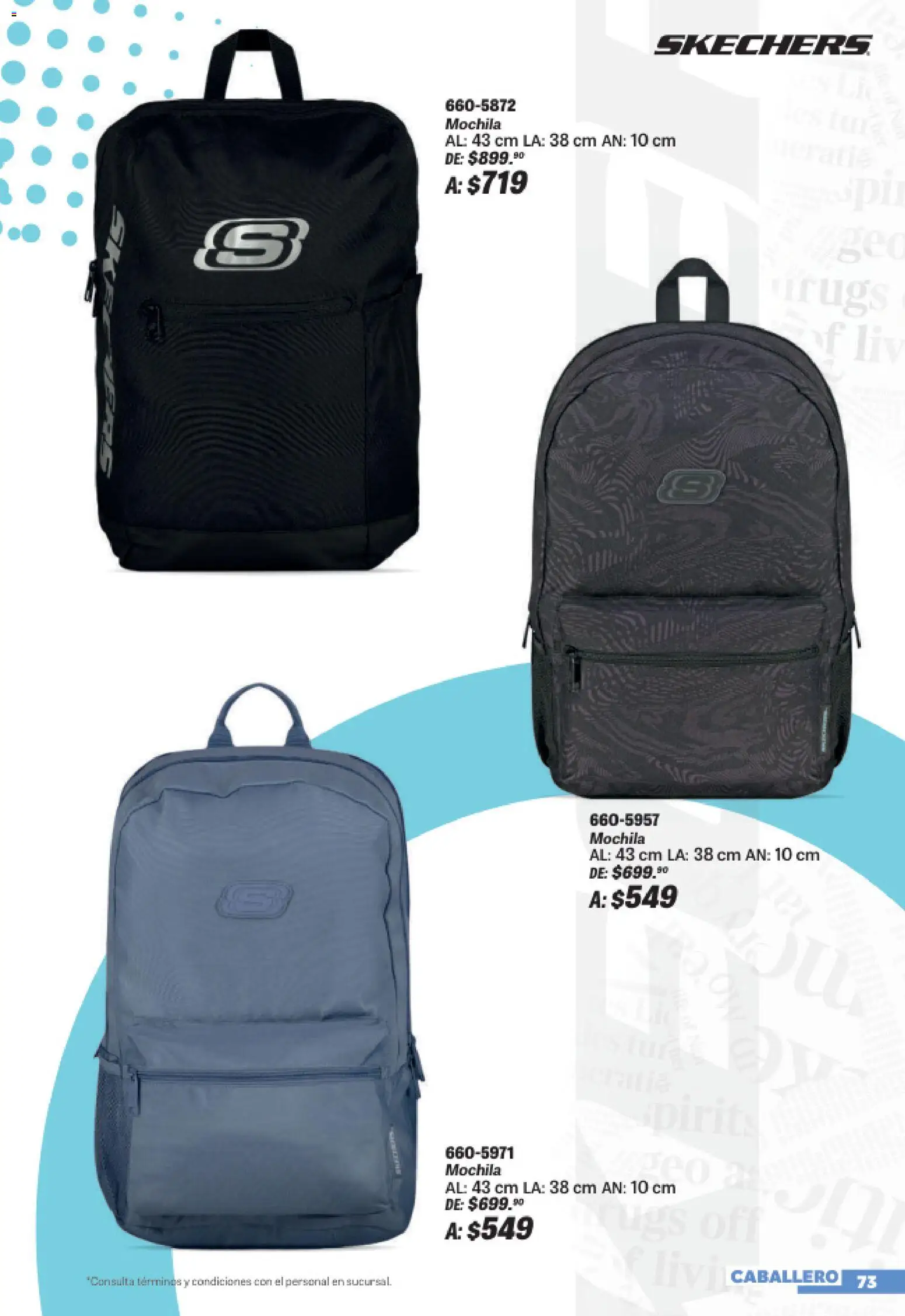 Nuevas ofertas de Andrea válidas en toda la República Mexicana desde el 19/07/2026. ¡Encuentra las mejores ofertas en Andrea catálogo Sports Week! | Página: 73 | Productos: Mochila