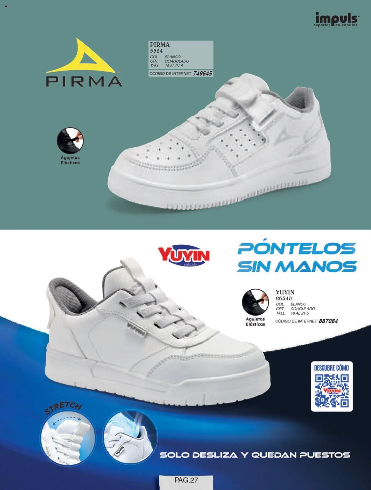 Nuevas ofertas de Impuls válidas en toda la República Mexicana desde el 01/07/2026. ¡Encuentra las mejores ofertas en Impuls catálogo Niña! | Página: 29 | Productos: Zapatos