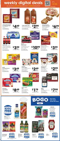 Preview of Mariano's weekly ads valid from 09/30/2026 | Page: 4 | Products: Peanut butter, Paper towels, Jam, Bag