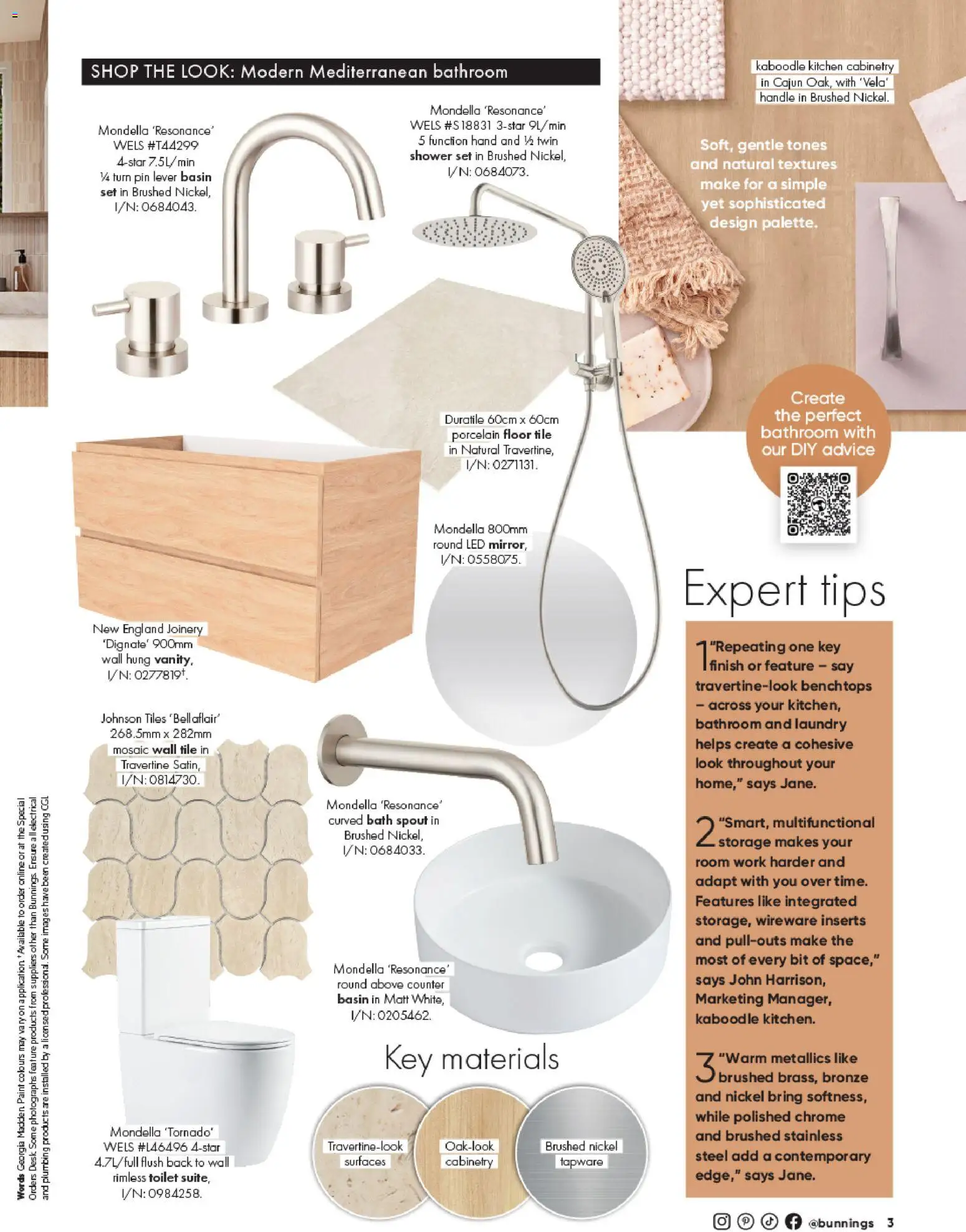 Bunnings Warehouse catalogue - valid from 01/08/2026 | Page: 40 | Products: Desk, Shower, Tiles, Bathroom