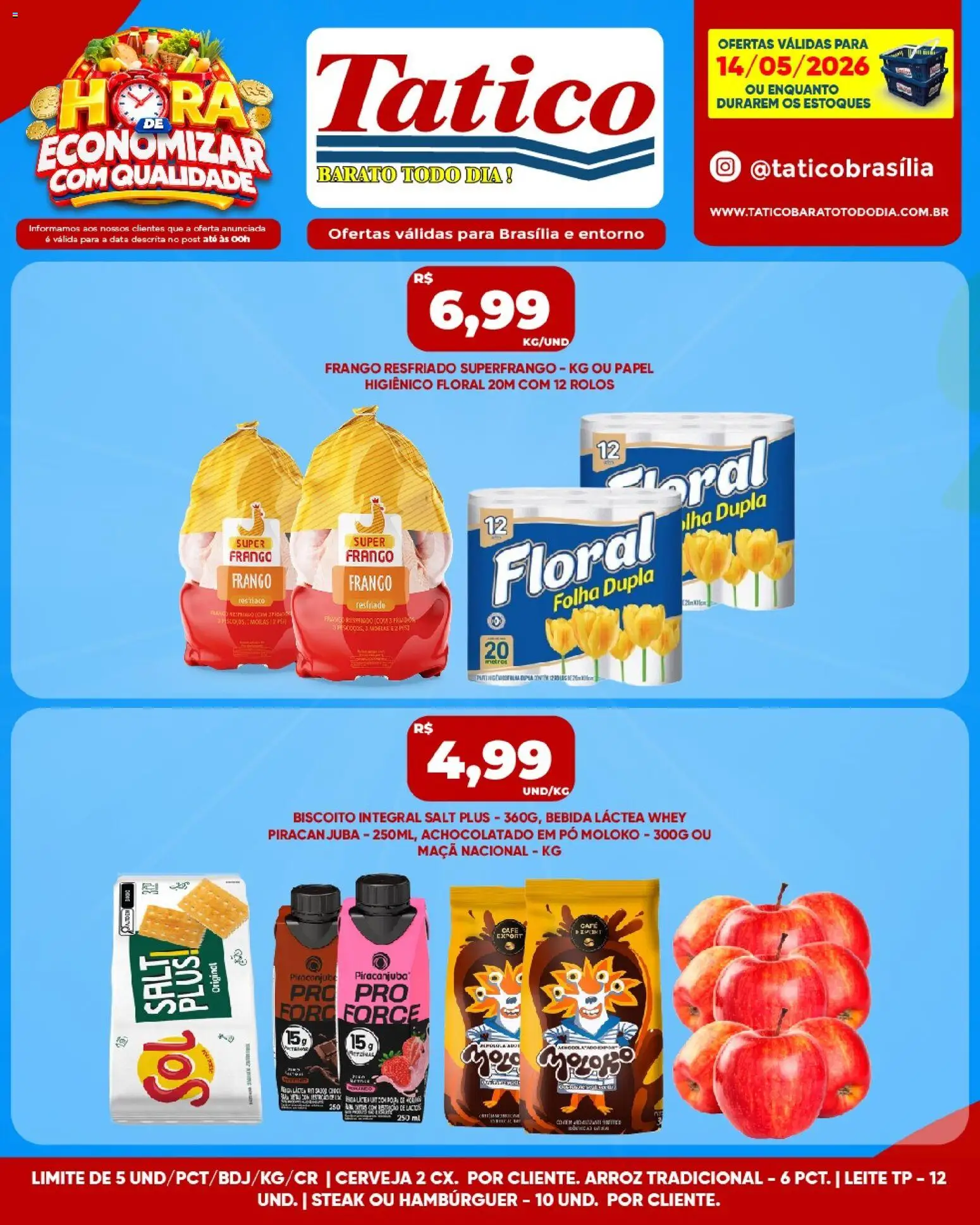 Tatico Folheto - válido de 15.05.2026 | Página: 27 | Produtos: Biscoito, Hambúrguer, Bebida, Papel higiênico