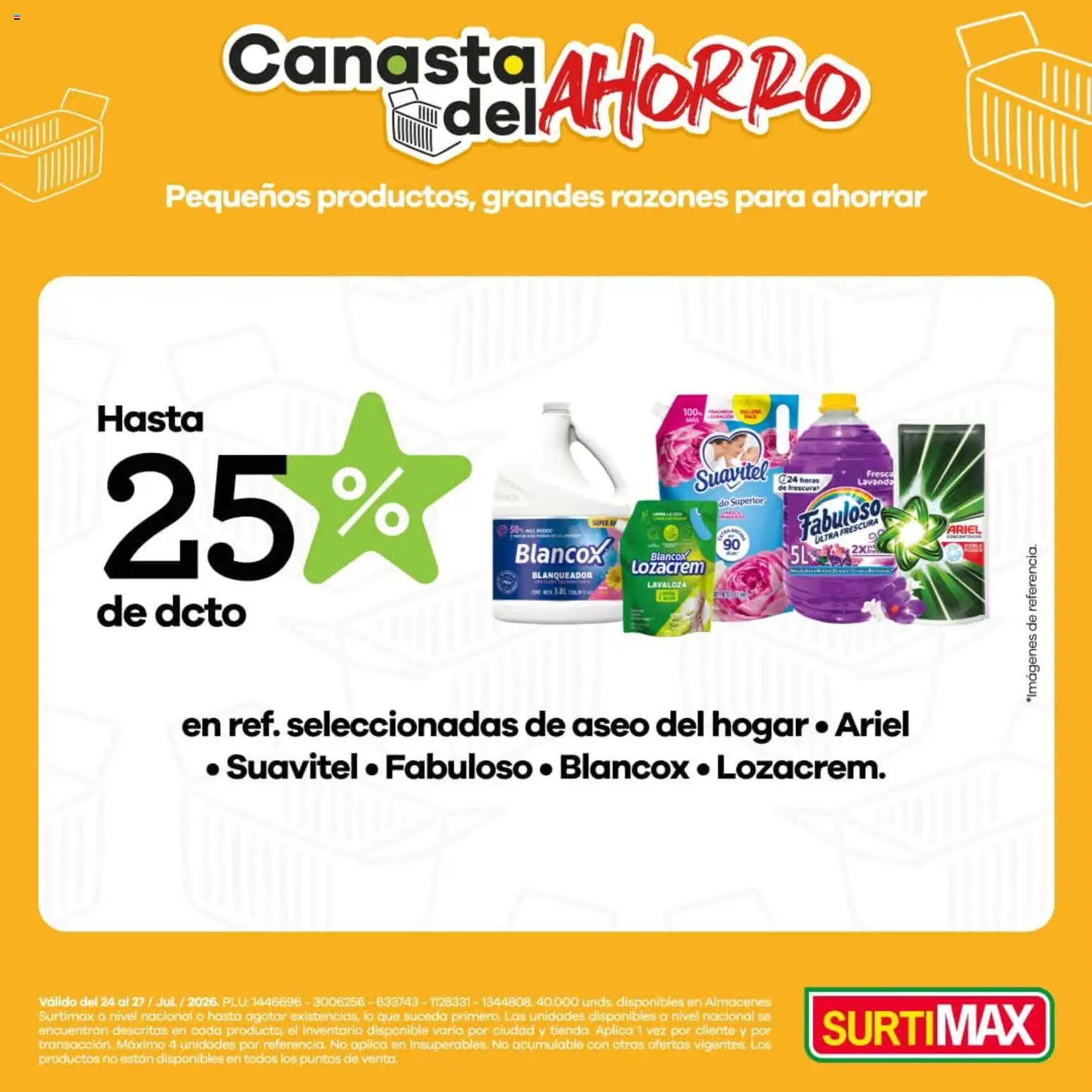 Surtimax revista - valida desde el 24/07/2026 | Página: 3 | Productos: Blanqueador