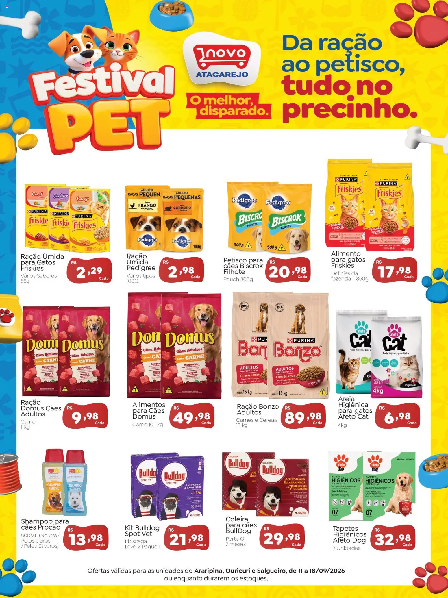 Novo Atacarejo Folheto - válido de 11/09/2026 | Página: 2 | Produtos: Cordeiro, Alimentos, Cereais, Ração
