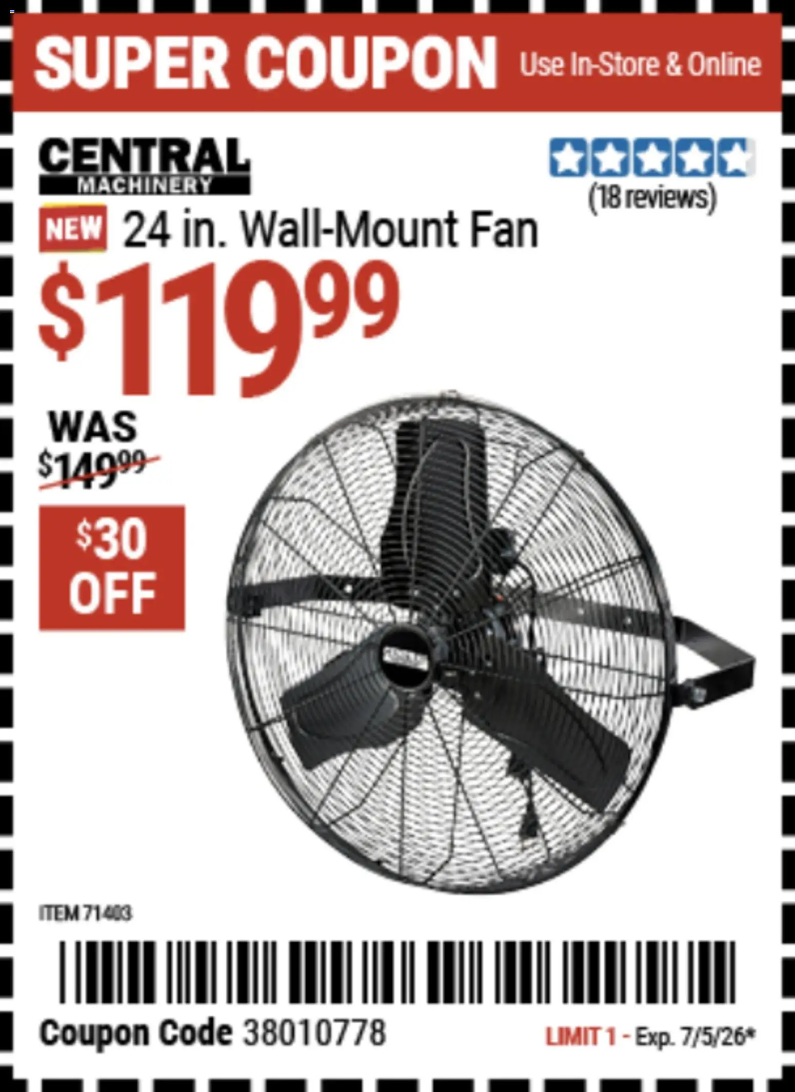 Harbor Freight Weekly Ad - valid from 06/22/2026 | Page: 15 | Products: Fan