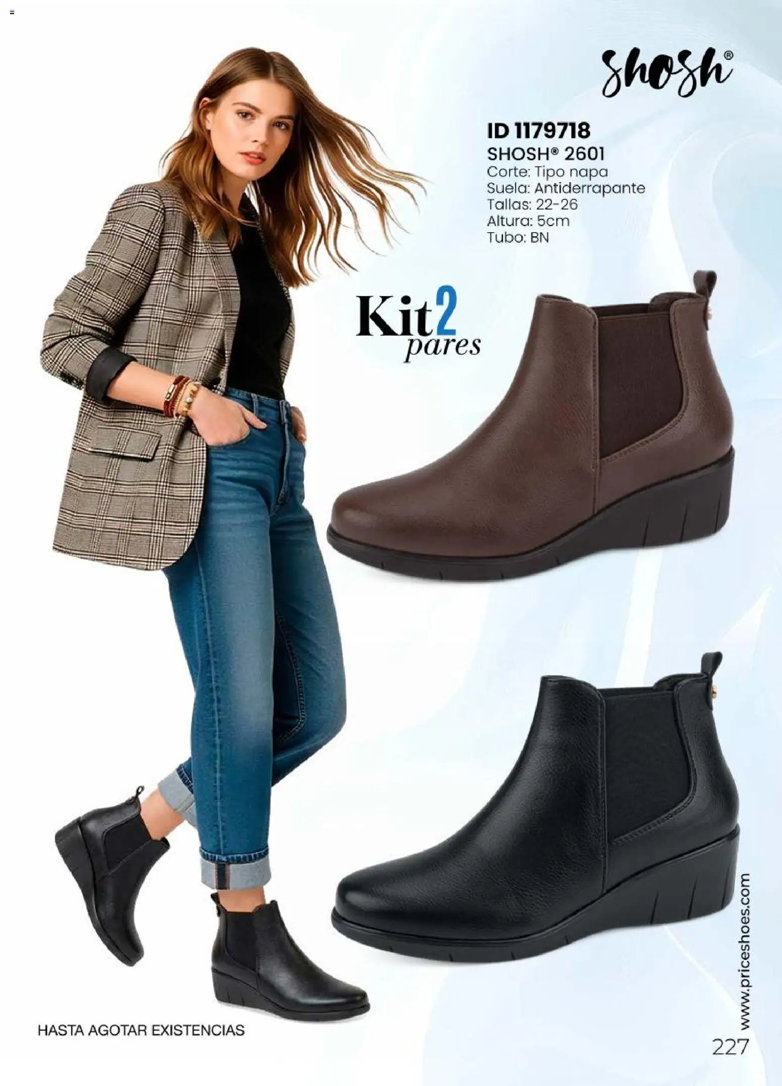 Nuevas ofertas de Price Shoes válidas en toda la República Mexicana desde el 06.05.2026. ¡Encuentra las mejores ofertas en Price Shoes catálogo Todo en uno! | Página: 227
